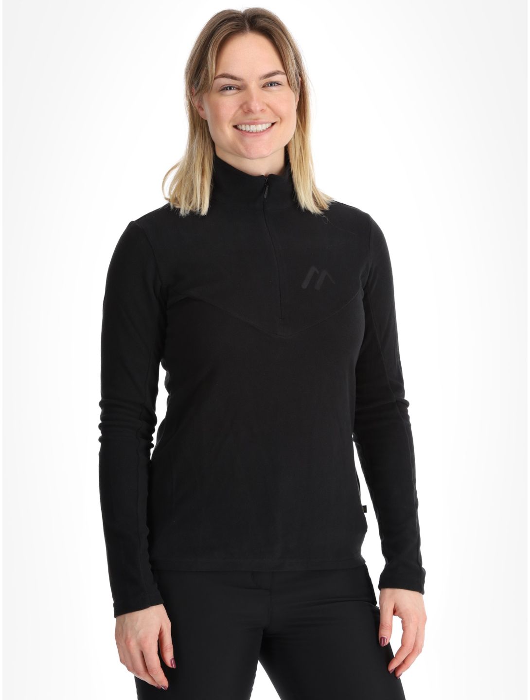 Maier Sports, Denise Hz W GA Ski pully dames Black Zwart 