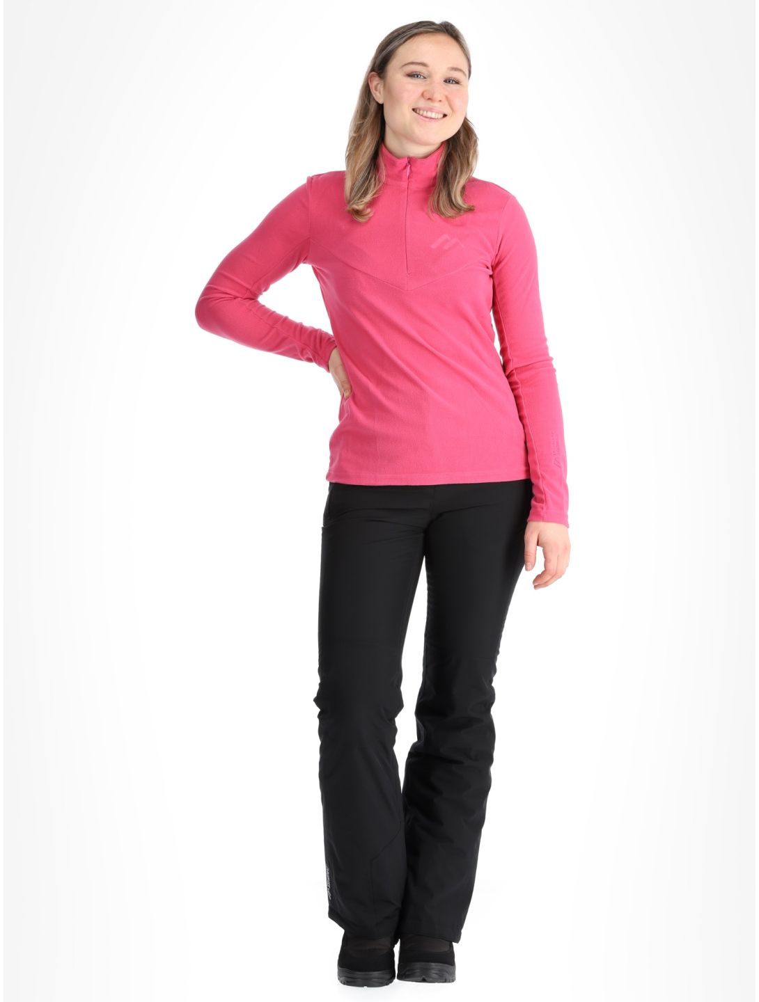 Maier Sports, Denise Hz W GA Ski pully dames Pink Flambé Roze 