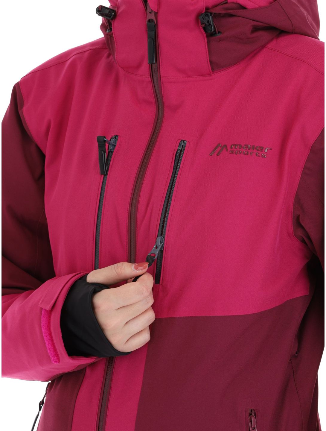 Maier Sports, Pinilla ski-jas dames Cherry/Magenta bordeaux, paars 