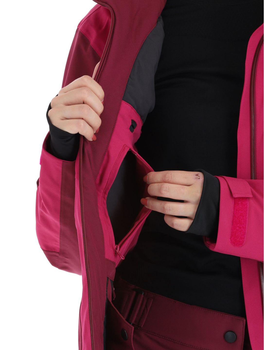 Maier Sports, Pinilla ski-jas dames Cherry/Magenta bordeaux, paars 