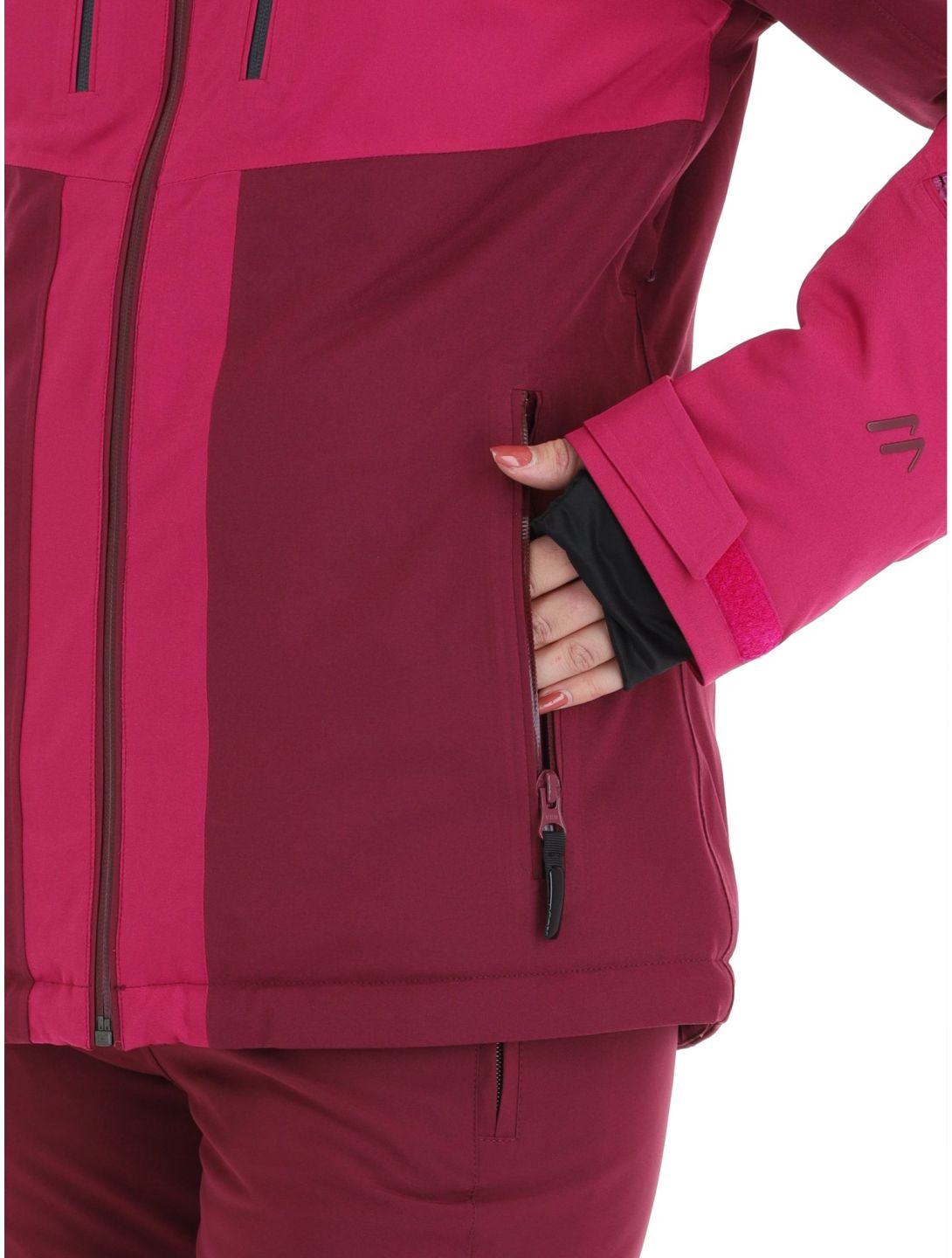 Maier Sports, Pinilla ski-jas dames Cherry/Magenta bordeaux, paars 