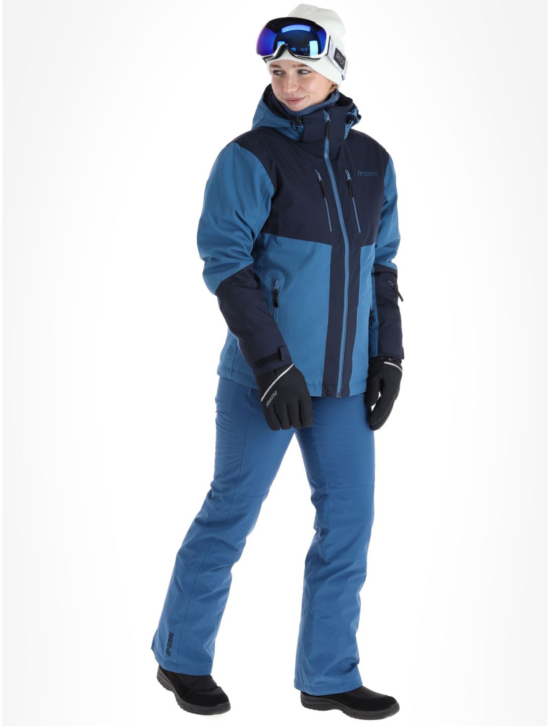 Maier Sports, Pinilla ski-jas dames Viridian / Nightsky blauw 