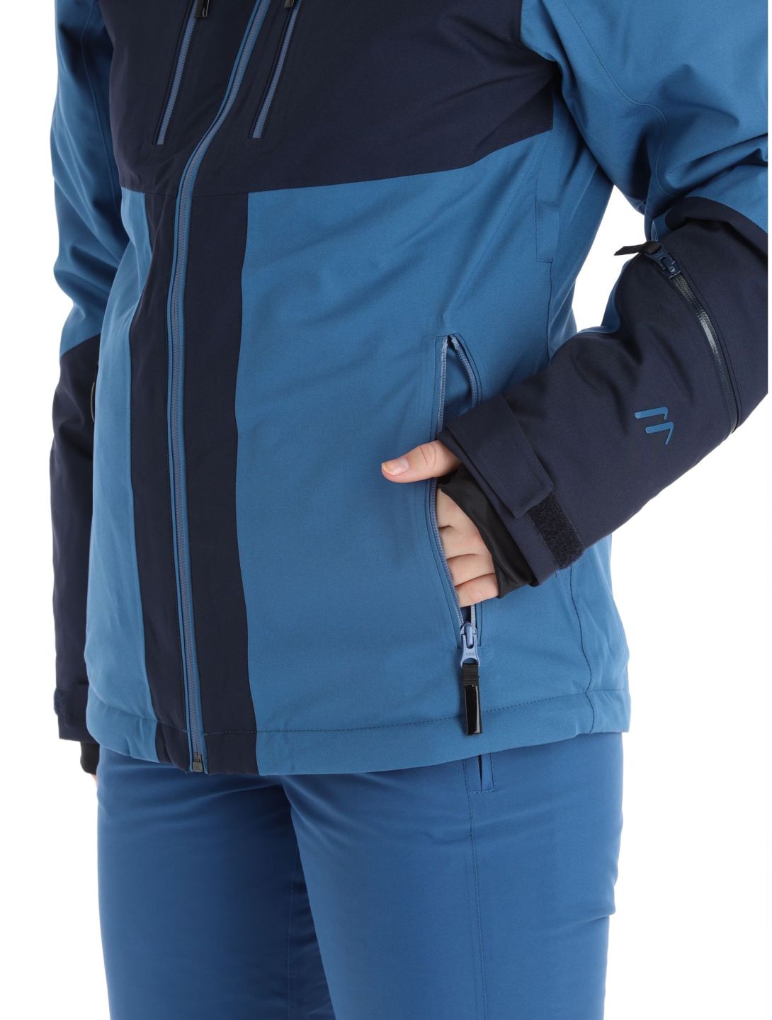 Maier Sports, Pinilla ski-jas dames Viridian / Nightsky blauw 