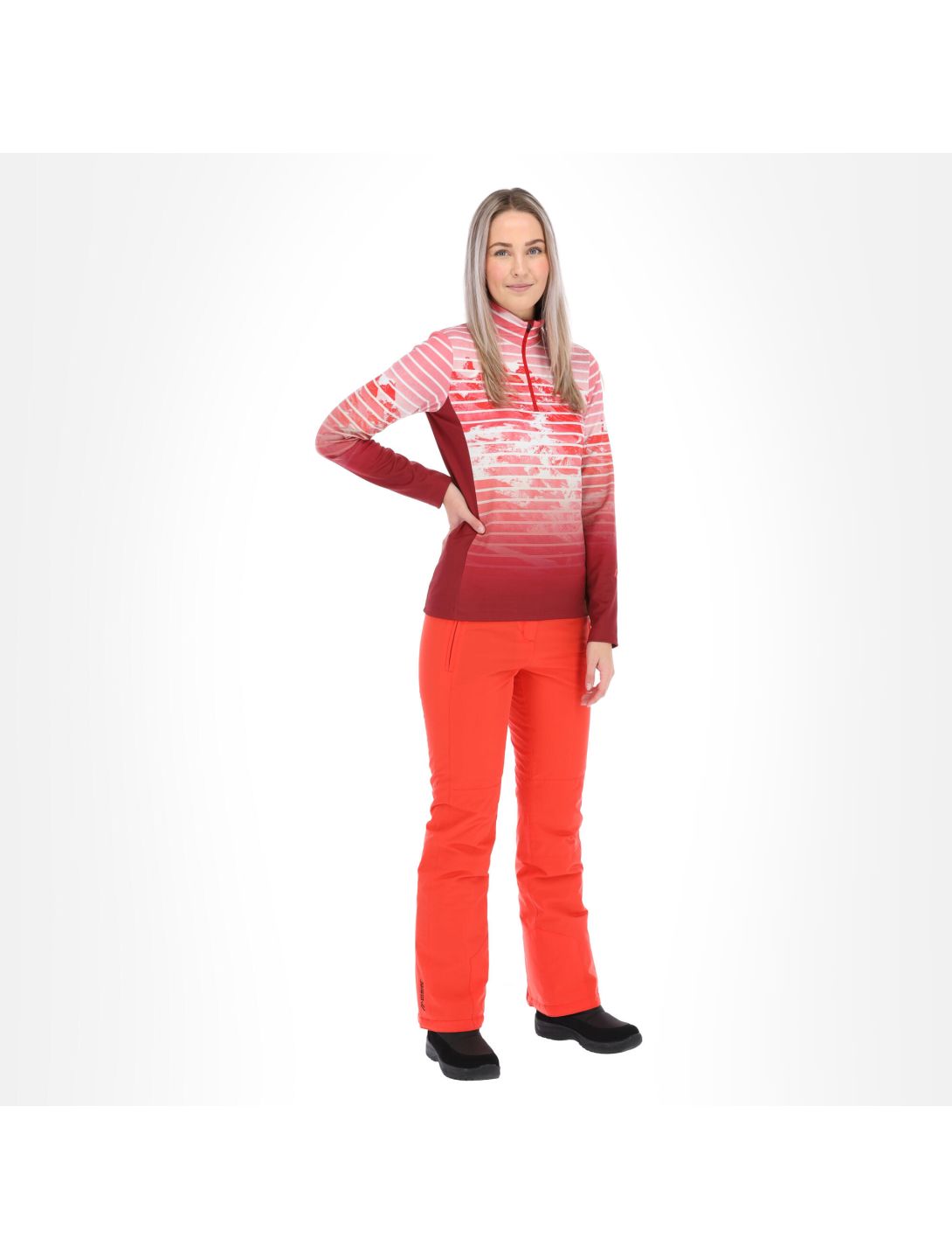 Maier Sports, Tenya skipully dames print Rood