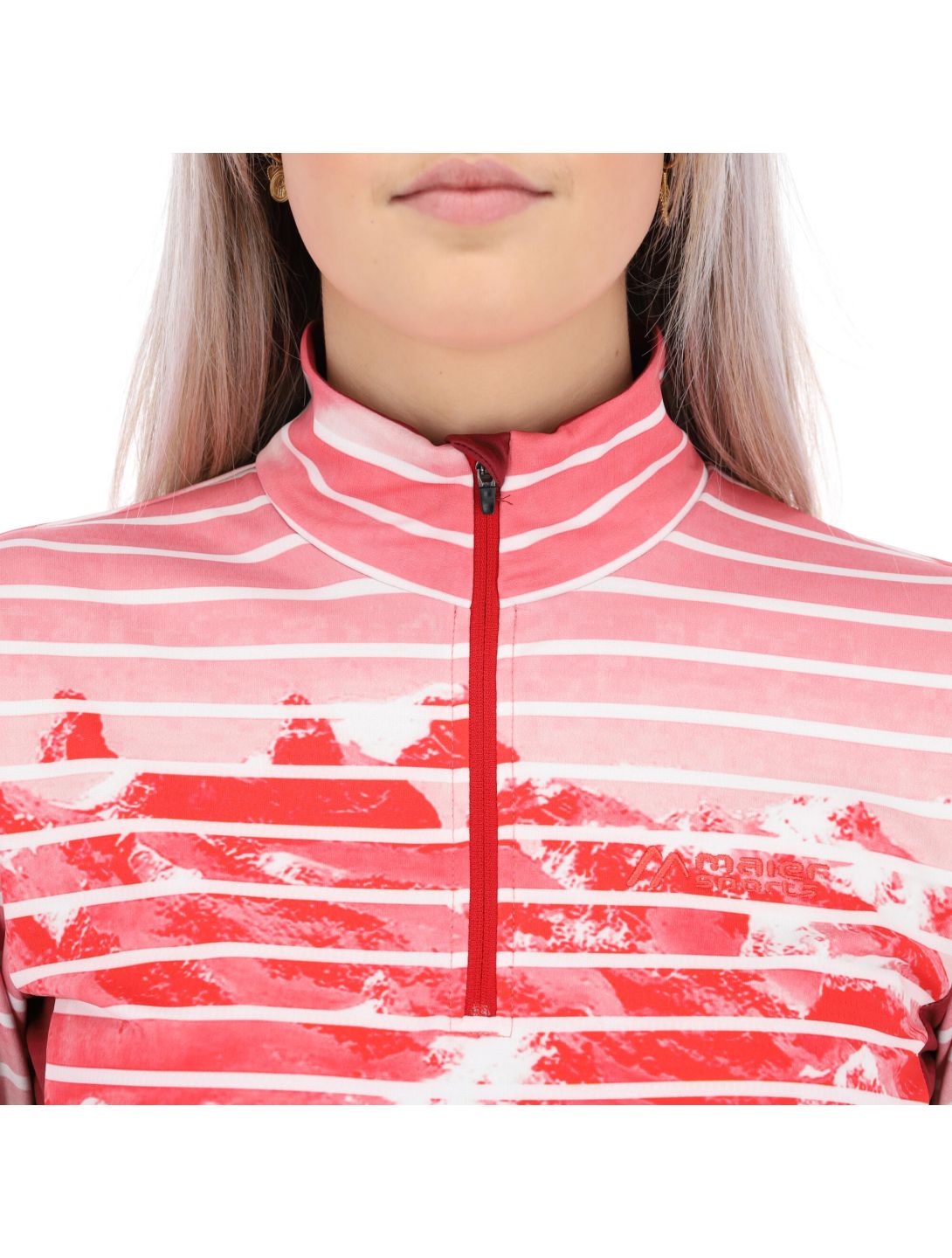 Maier Sports, Tenya skipully dames print Rood