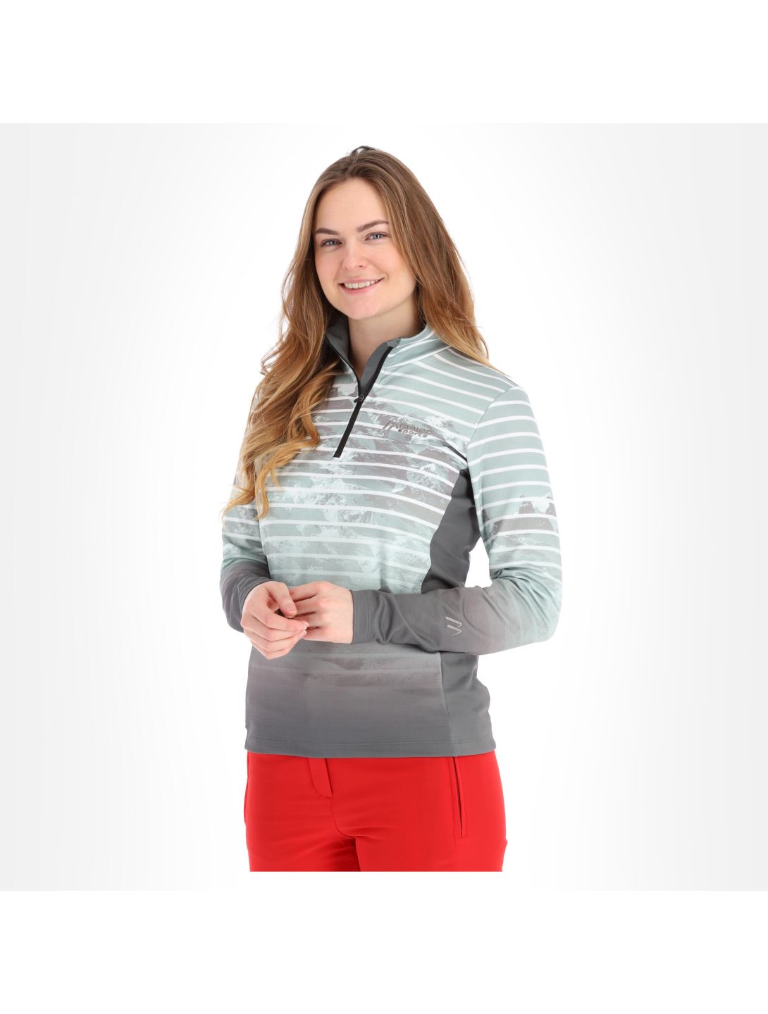 Maier Sports, Tenya skipully dames print Zwart