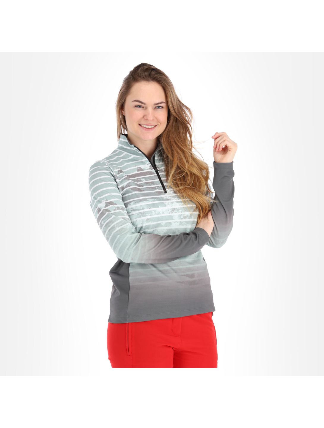 Maier Sports, Tenya skipully dames print Zwart