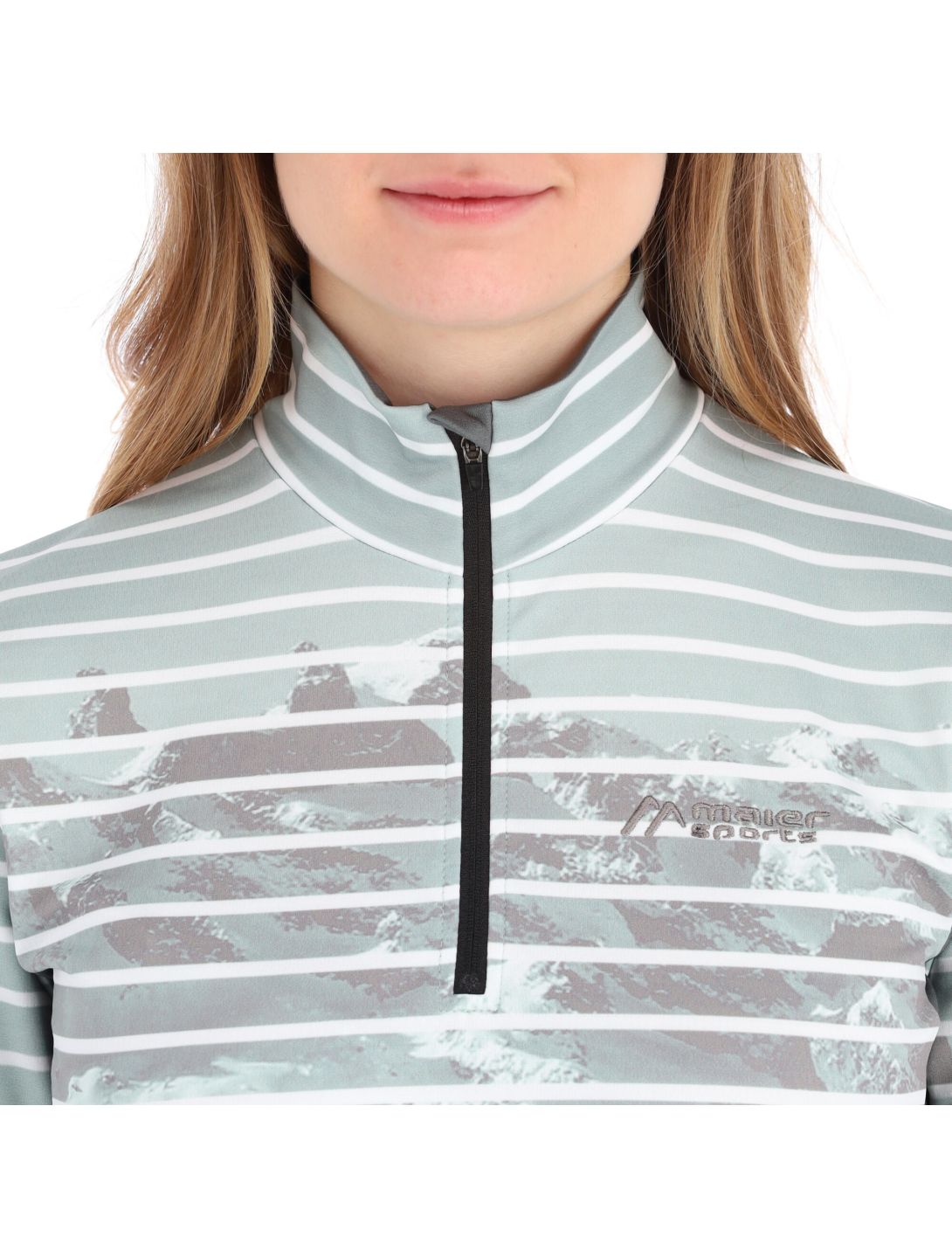 Maier Sports, Tenya skipully dames print Zwart