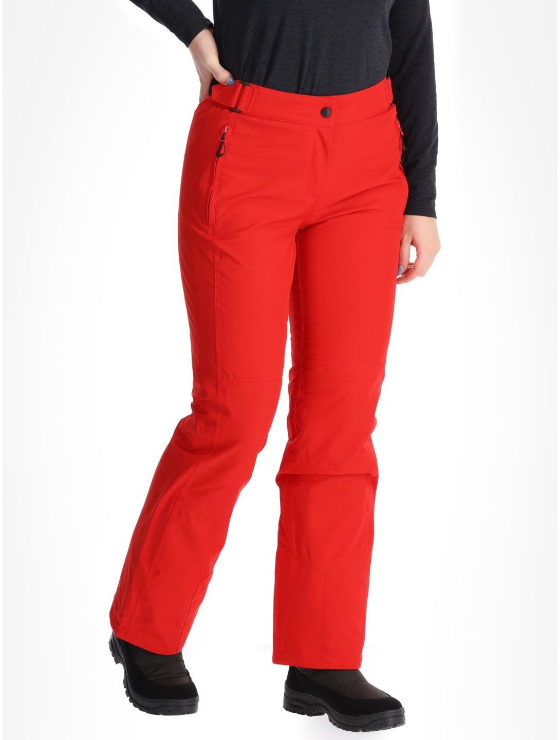 Maier Sports, Vroni Slim 2.0 BA Skibroek Gevoerd dames Salsa Rood 