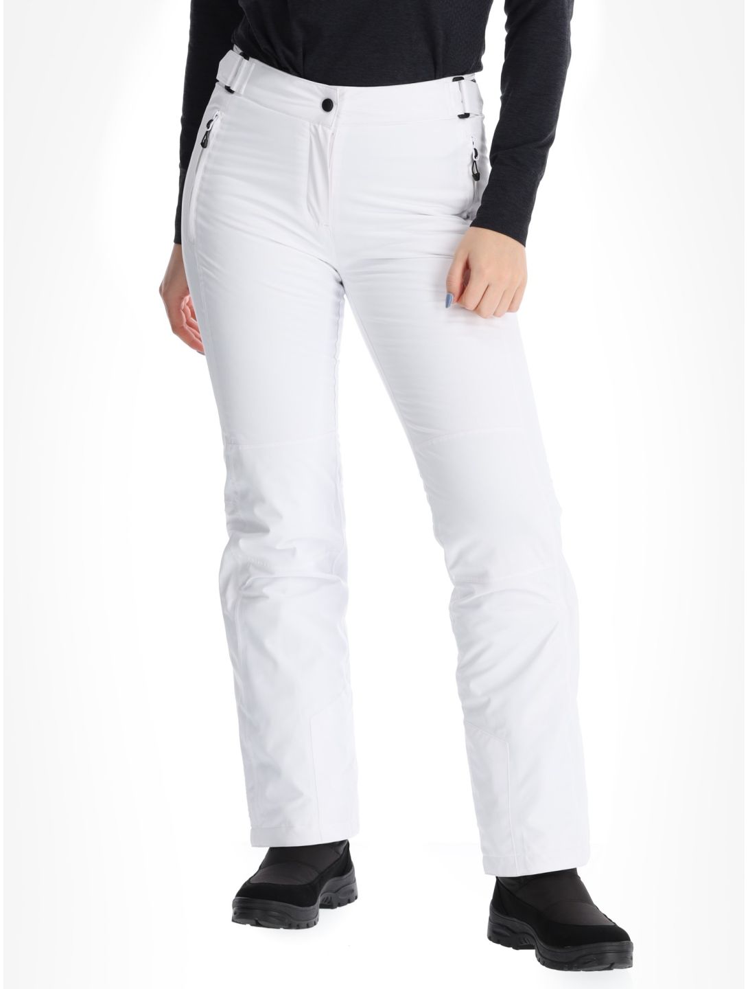 Maier Sports, Vroni Slim 2.0 BA Skibroek Gevoerd dames White Wit 