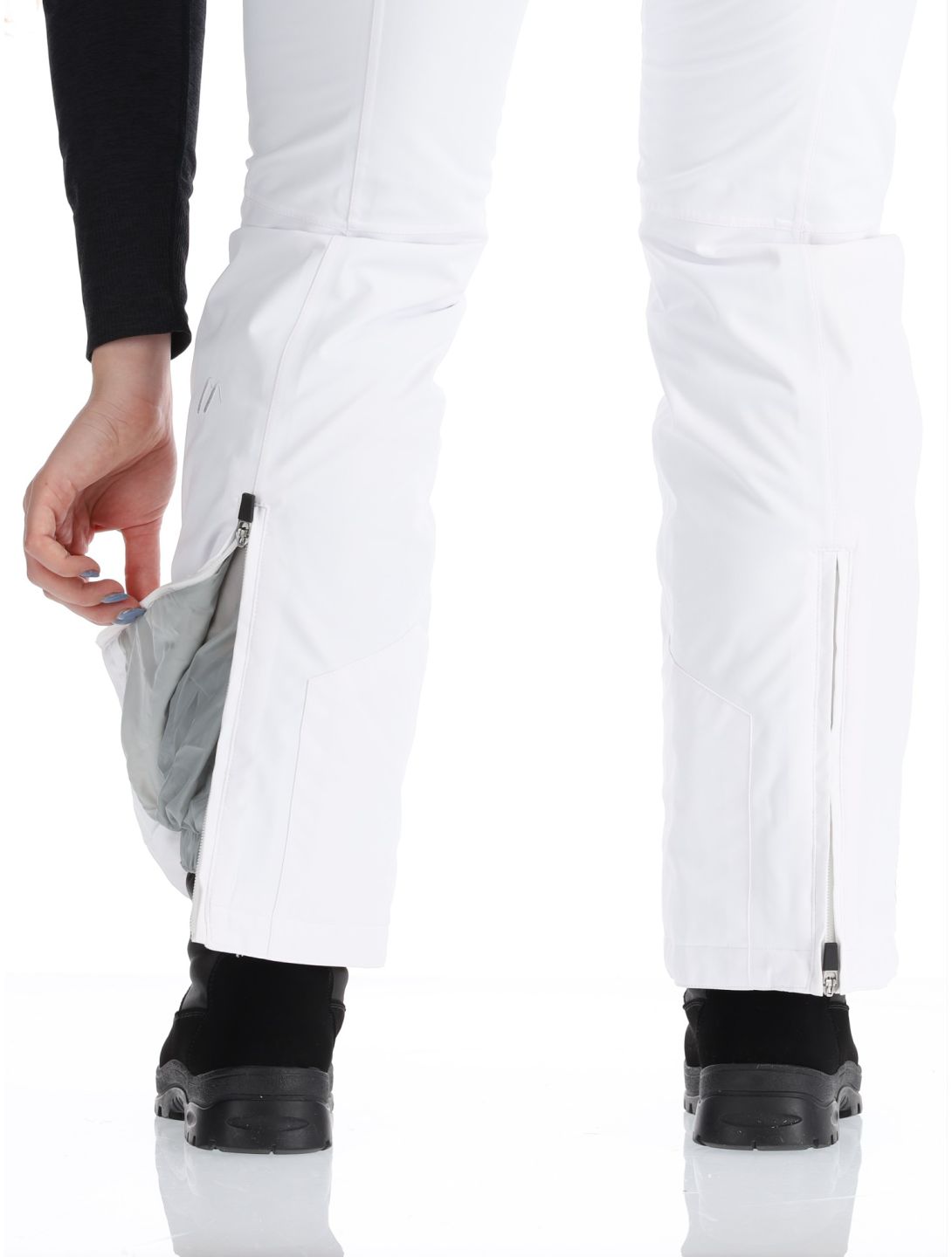 Maier Sports, Vroni Slim 2.0 BA Skibroek Gevoerd dames White Wit 