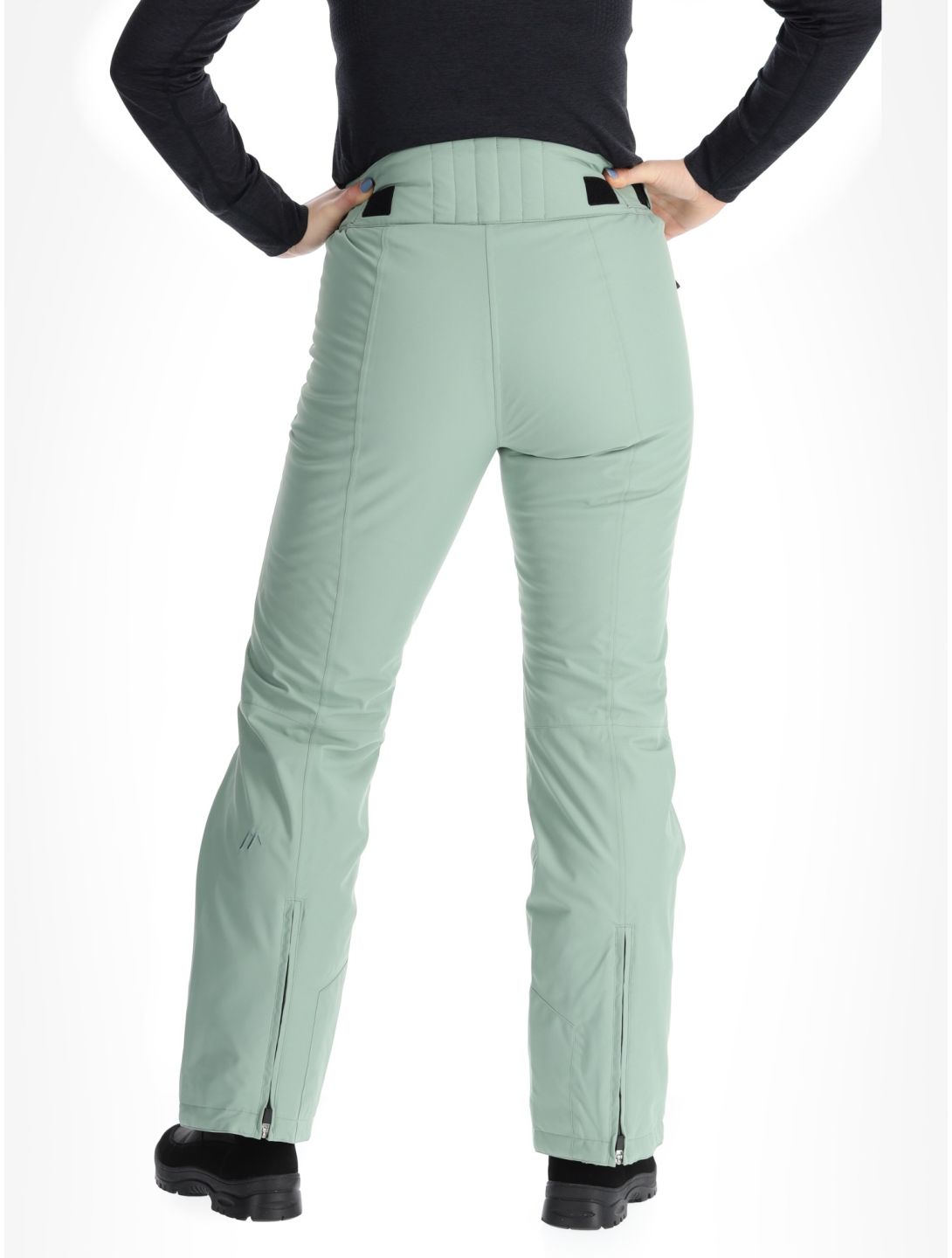 Maier Sports, Vroni Slim 2.0 BA Skibroek Gevoerd dames Luscious Moss Groen 