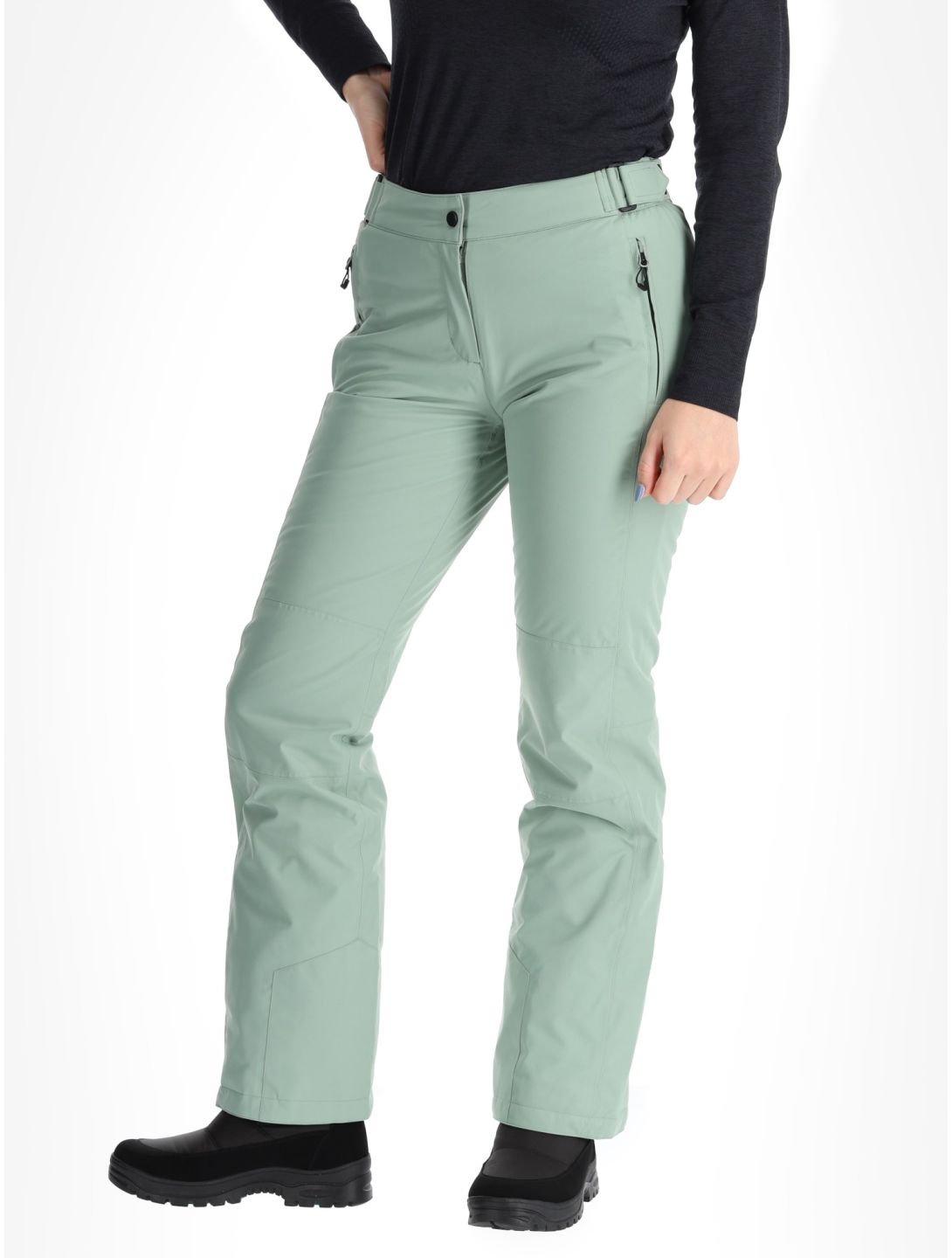 Maier Sports, Vroni Slim 2.0 BA Skibroek Gevoerd dames Luscious Moss Groen 