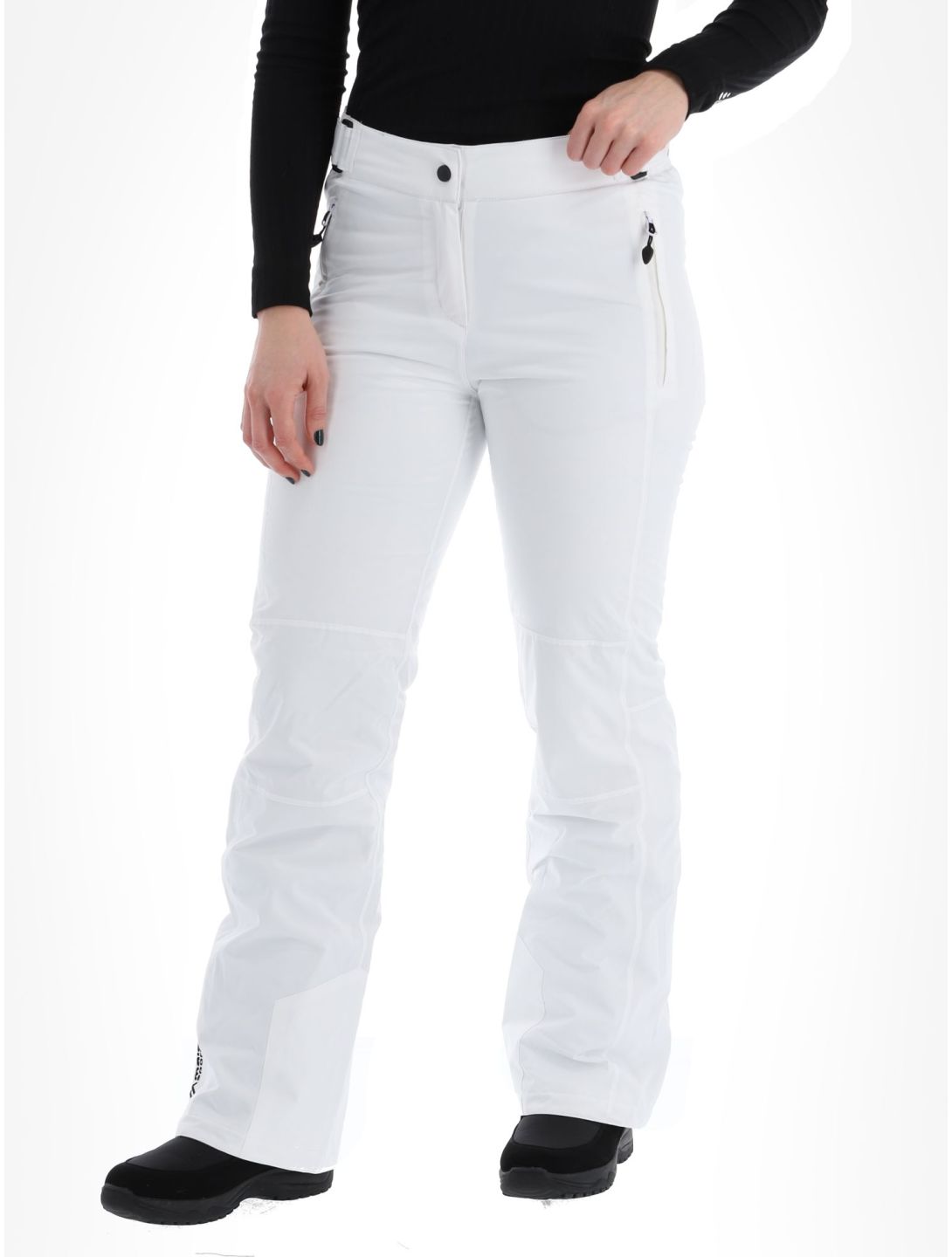 Maier Sports, Vroni slim skibroek dames White wit 