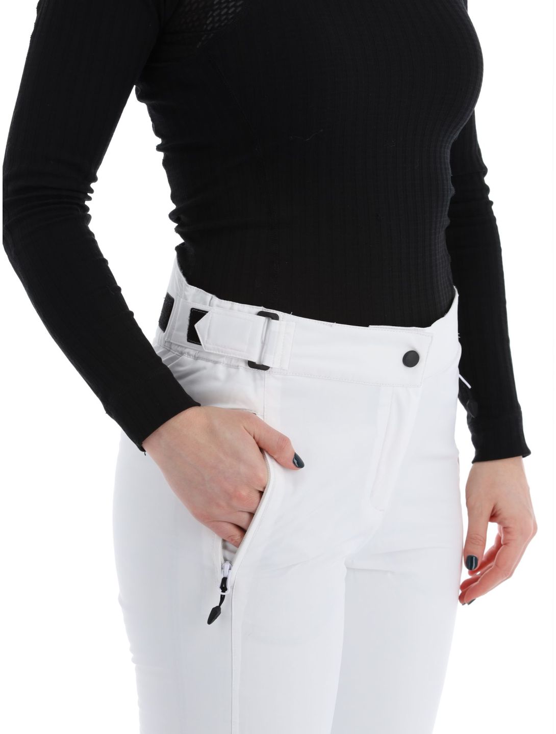 Maier Sports, Vroni slim skibroek dames White wit 