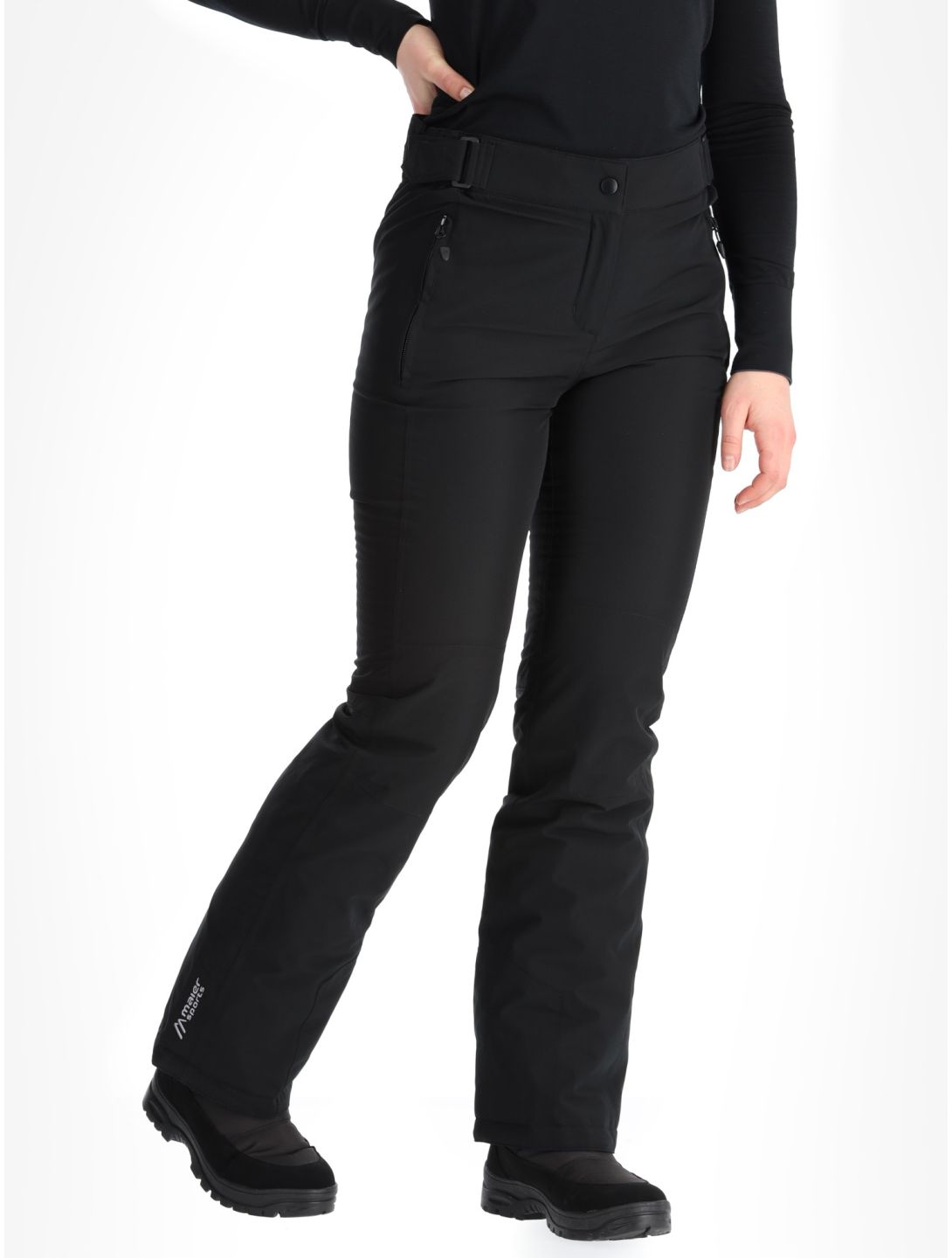 Maier Sports, Vroni slim skibroek dames Black zwart 