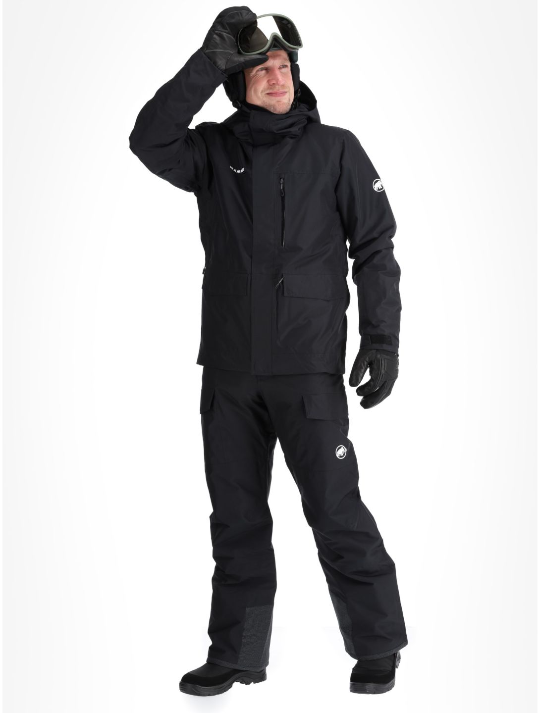 Mammut, Fall Line HS Thermo Hooded AA Jas gevoerd heren Black Zwart 