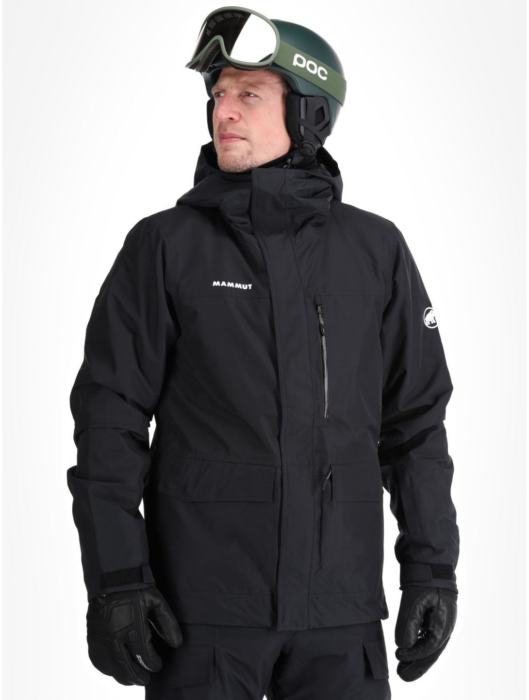 Mammut, Fall Line HS Thermo Hooded AA Jas gevoerd heren Black Zwart 