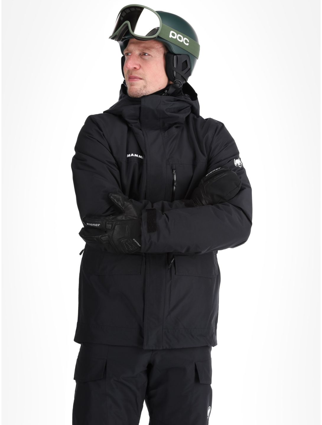 Mammut, Fall Line HS Thermo Hooded AA Jas gevoerd heren Black Zwart 