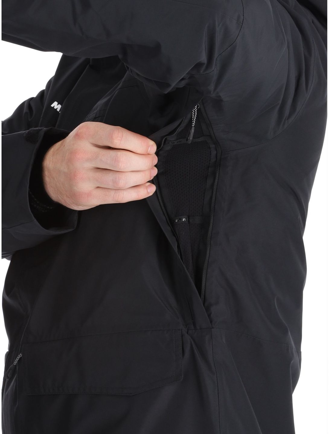 Mammut, Fall Line HS Thermo Hooded AA Jas gevoerd heren Black Zwart 