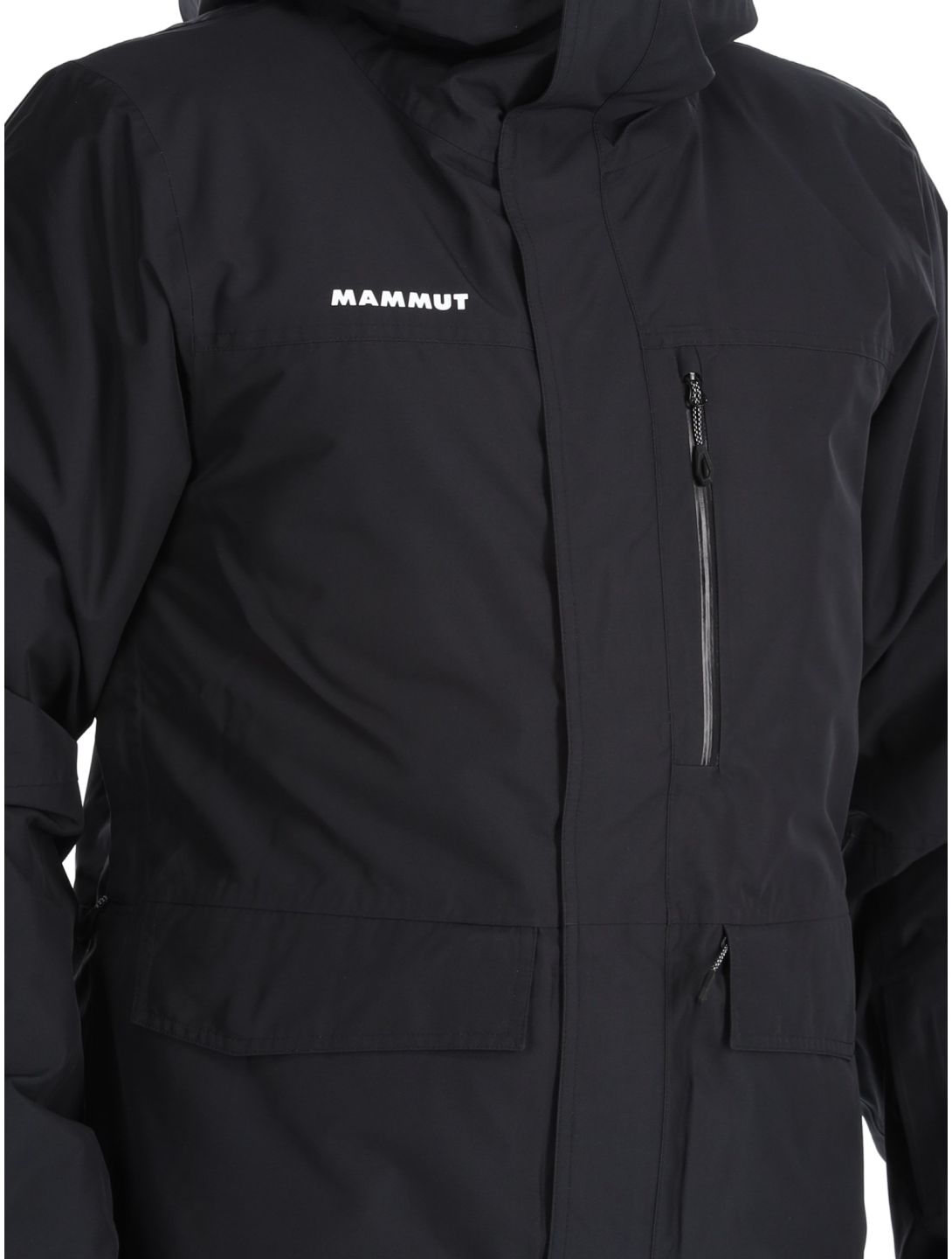 Mammut, Fall Line HS Thermo Hooded AA Jas gevoerd heren Black Zwart 