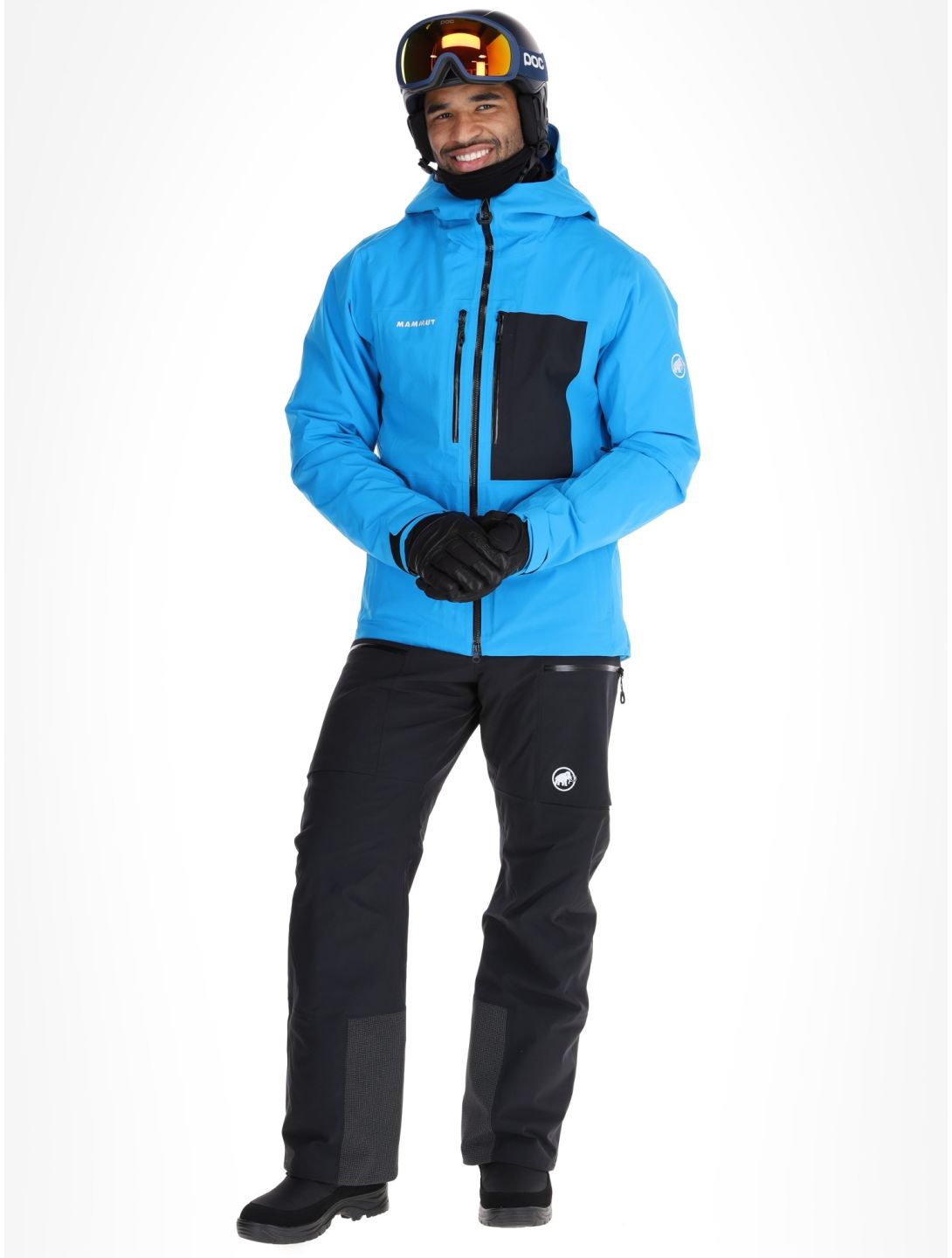 Mammut, Stoney HS Thermo Hooded AA Jas gevoerd heren Glacier Blue / Black Blauw, Zwart 