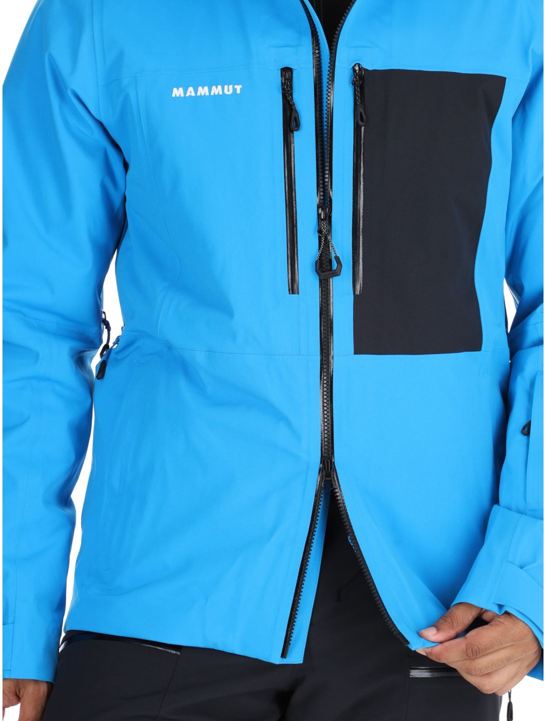 Mammut, Stoney HS Thermo Hooded AA Jas gevoerd heren Glacier Blue / Black Blauw, Zwart 