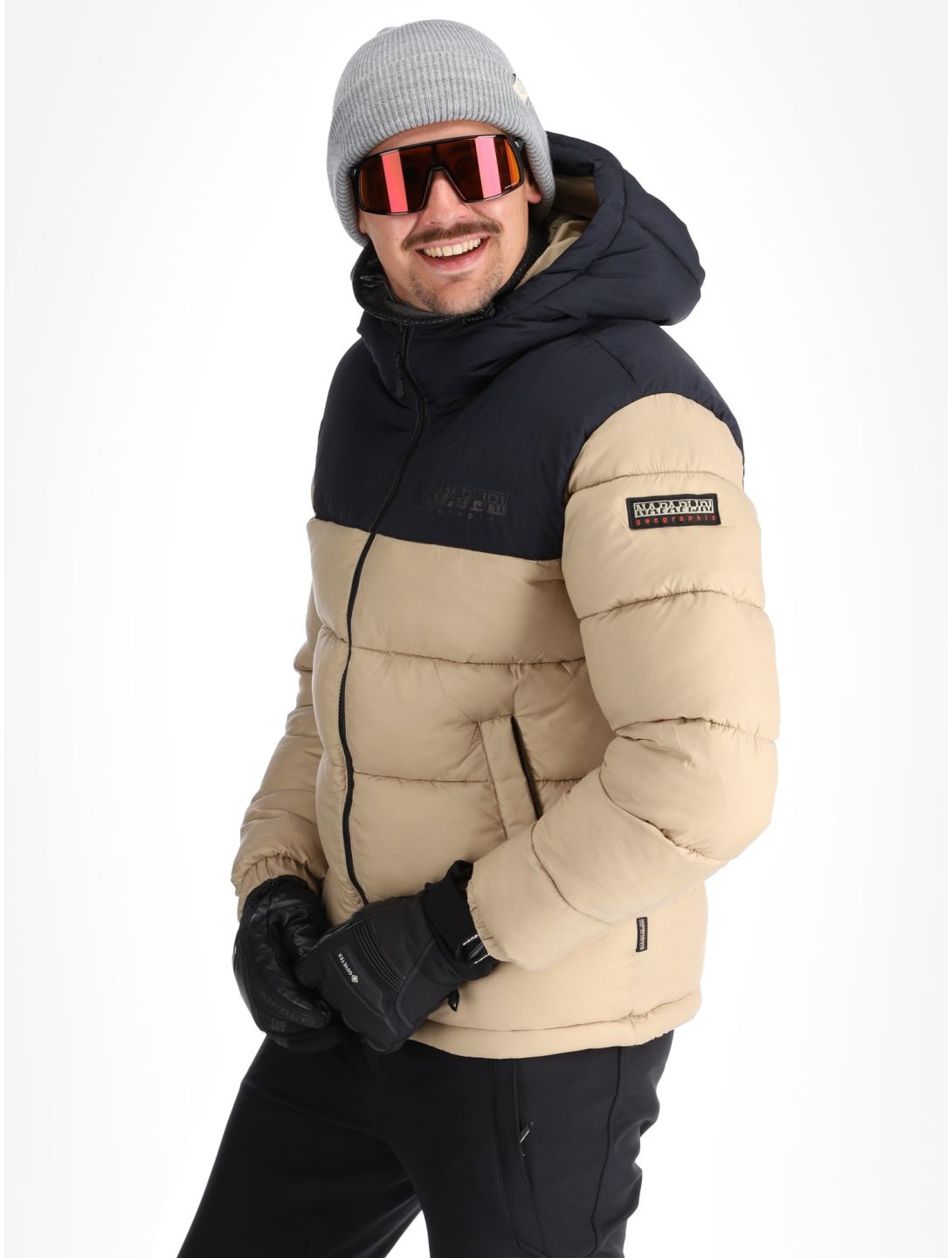 Napapijri, A-Hornelen ski-jas heren Beige Rocky beige 