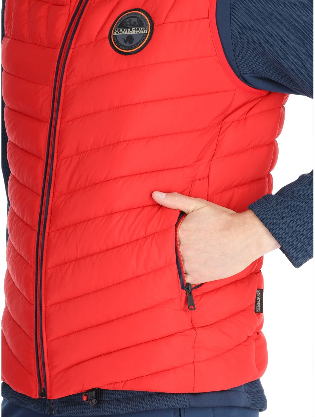 Napapijri, A-Lapaz V bodywarmer heren Red Goji rood 