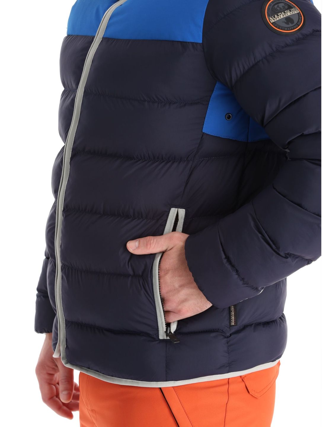 Napapijri, A-shackleton donsjas heren Blu Marine blauw | SkiWebShop