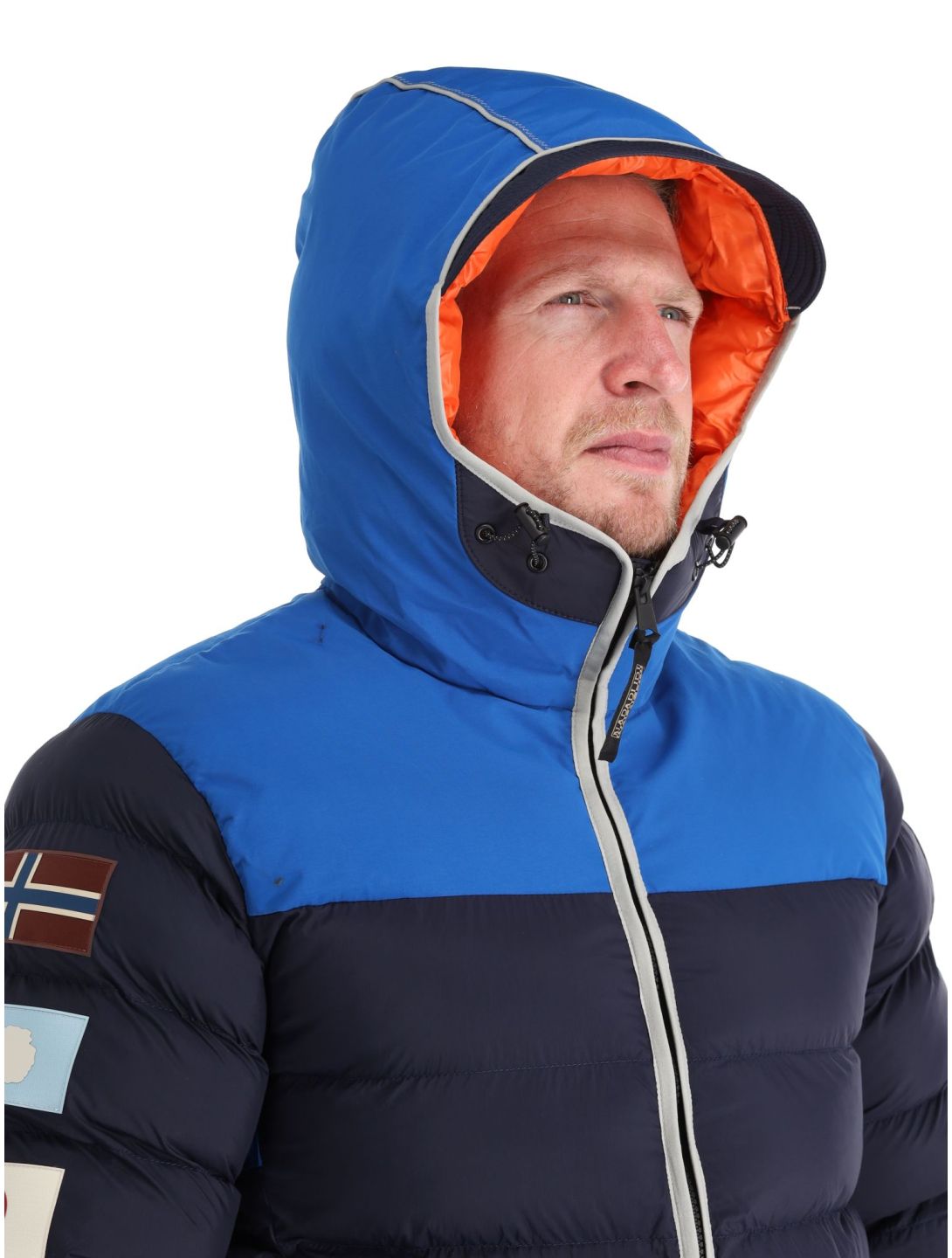 Napapijri, A-shackleton donsjas heren Blu Marine blauw | SkiWebShop