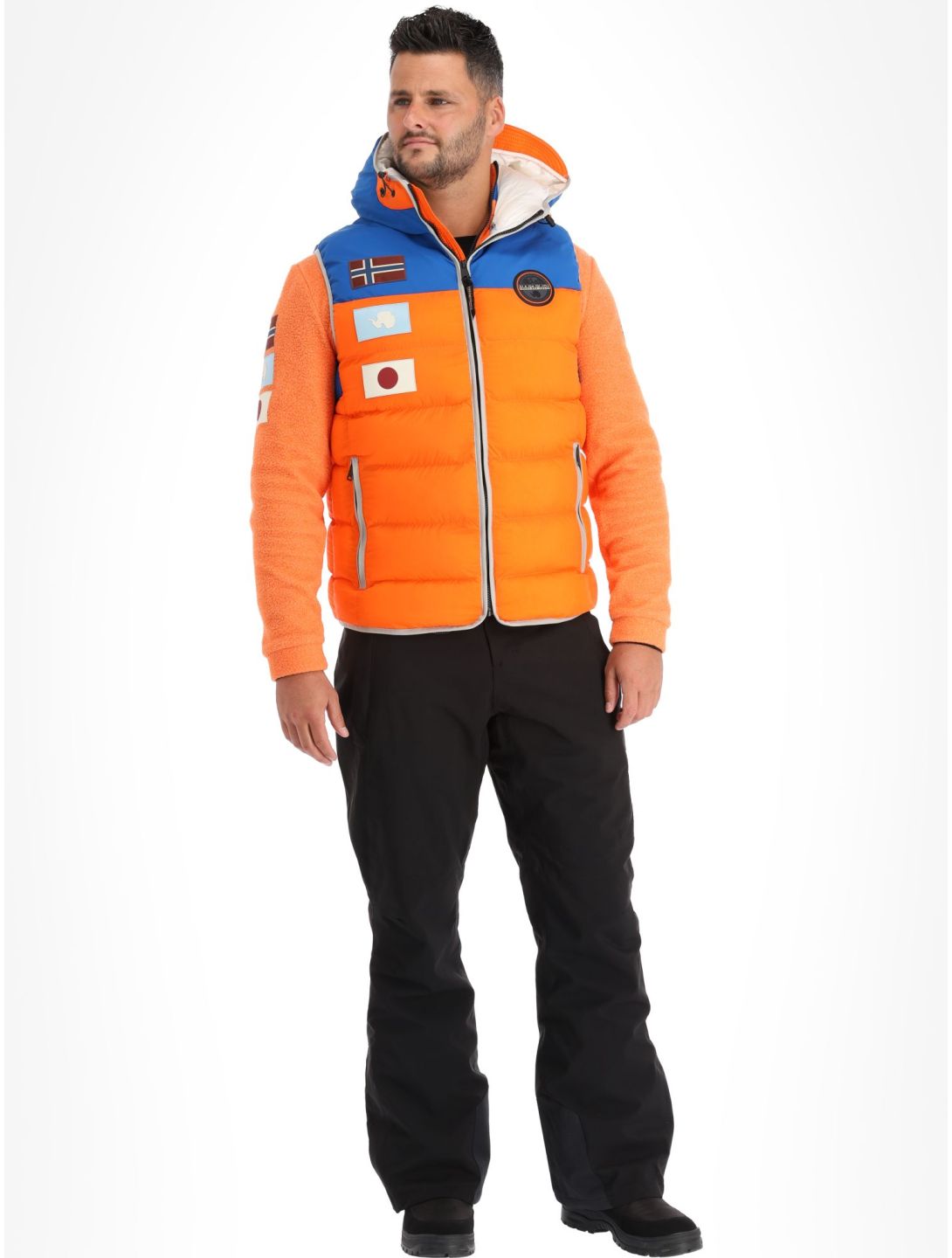 Napapijri, A-shackleton V bodywarmer heren Orange Red oranje 