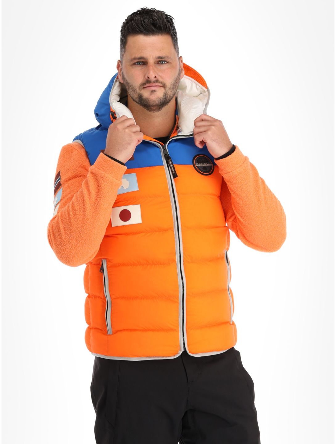 Napapijri, A-shackleton V bodywarmer heren Orange Red oranje 