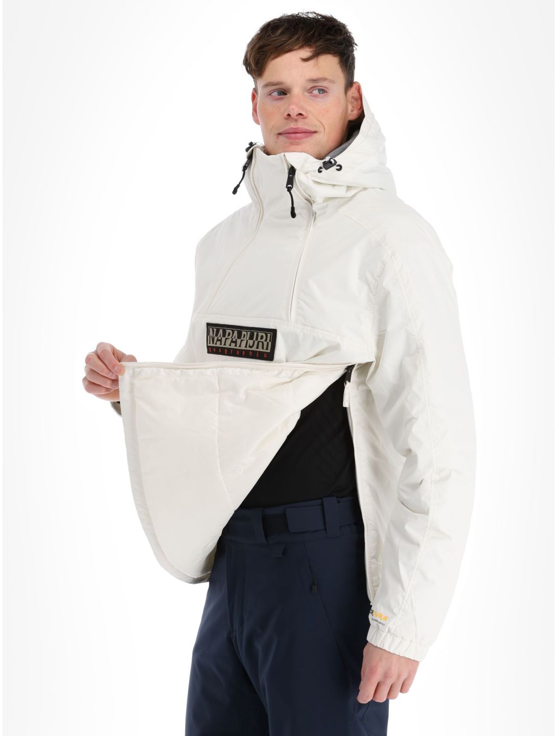 Napapijri, Northfarer 2.0 Wint winter anorak heren White Whisper wit 