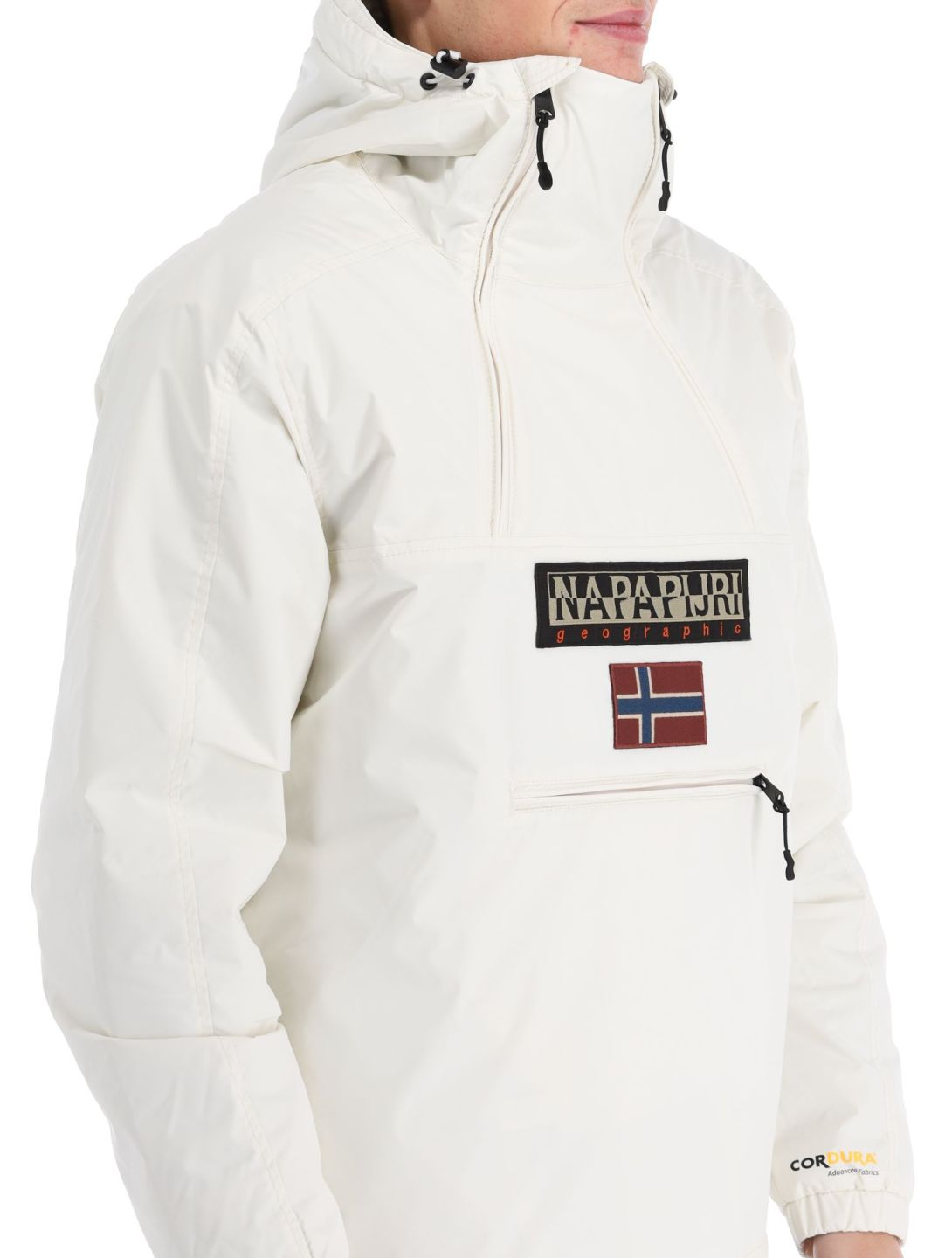 Napapijri, Northfarer 2.0 Wint winter anorak heren White Whisper wit 