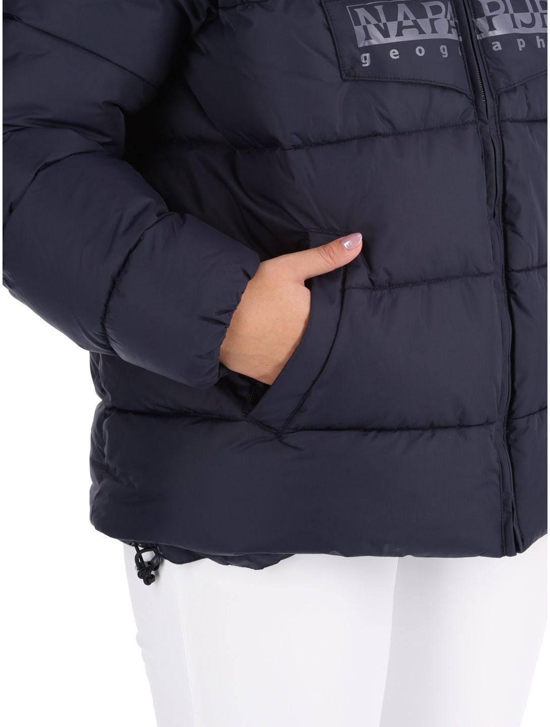 Napapijri, Puffer open W ski-jas dames Blue Marine blauw 