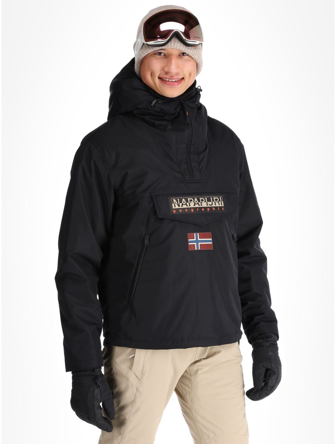 Napapijri, Rainforest Next AF Anorak heren Black Zwart 