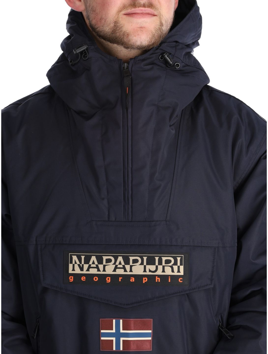 Napapijri, Rainforest Next winter anorak heren Blue Marine blauw 