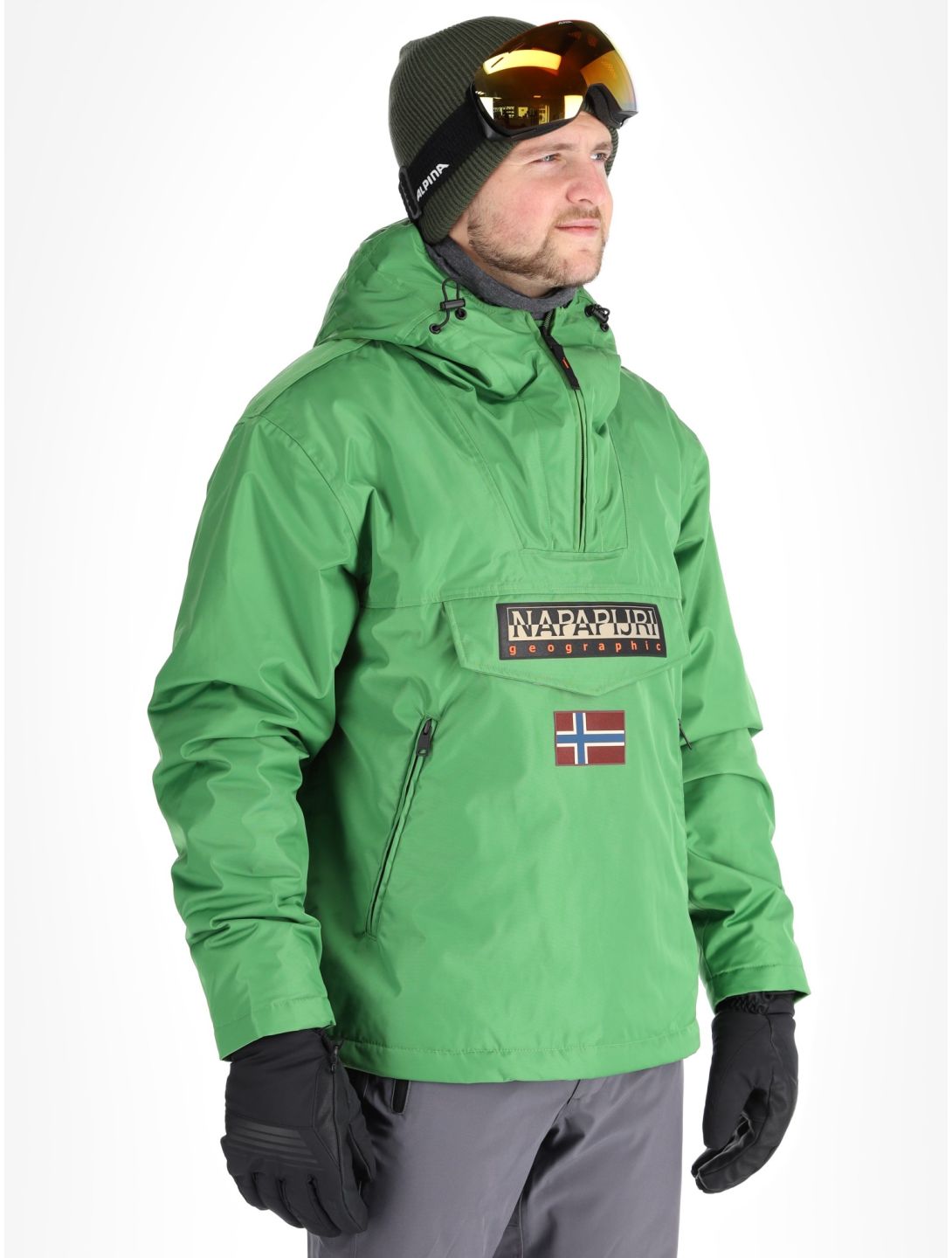 Napapijri, Rainforest Next winter anorak heren Kelly Green groen 