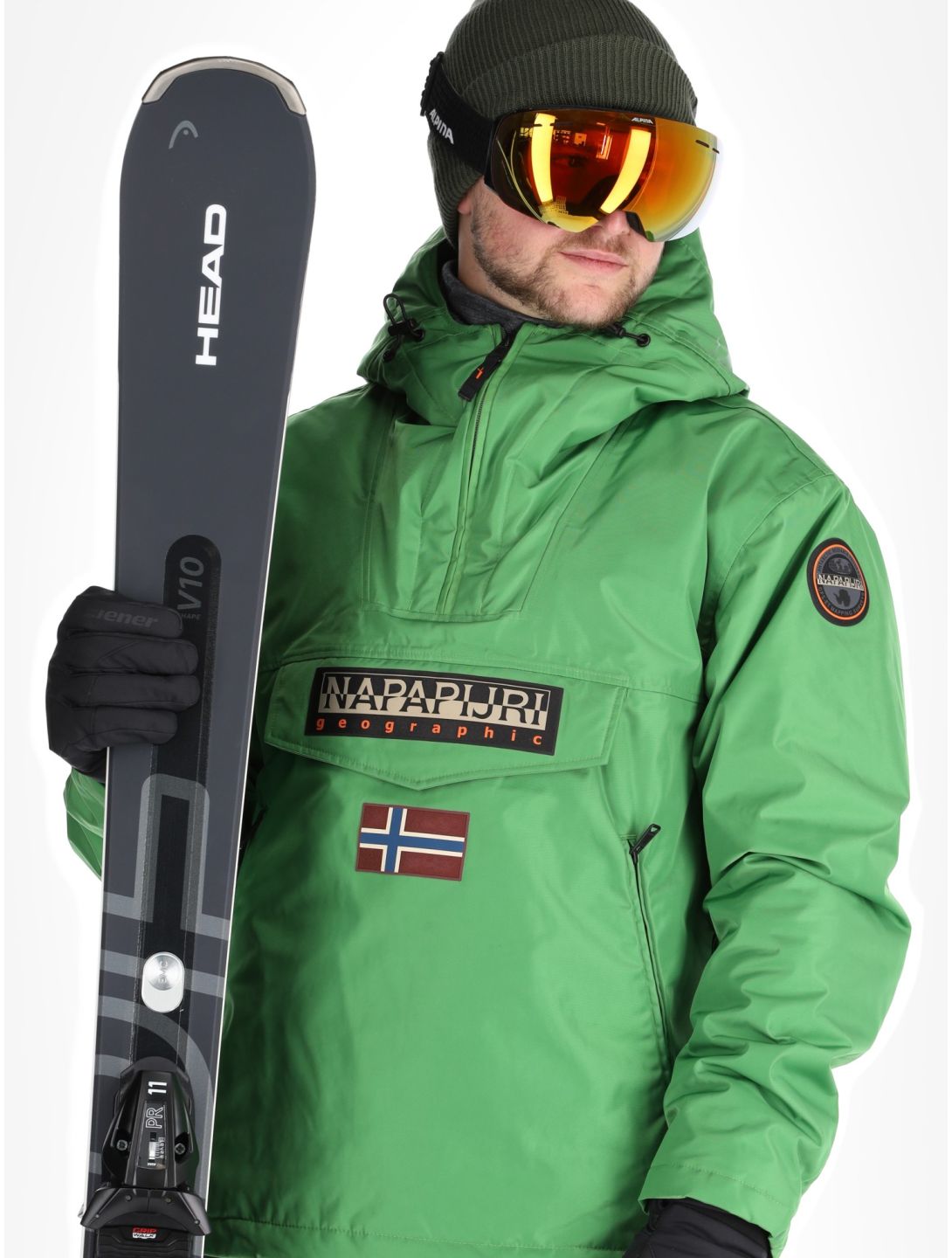 Napapijri, Rainforest Next winter anorak heren Kelly Green groen 