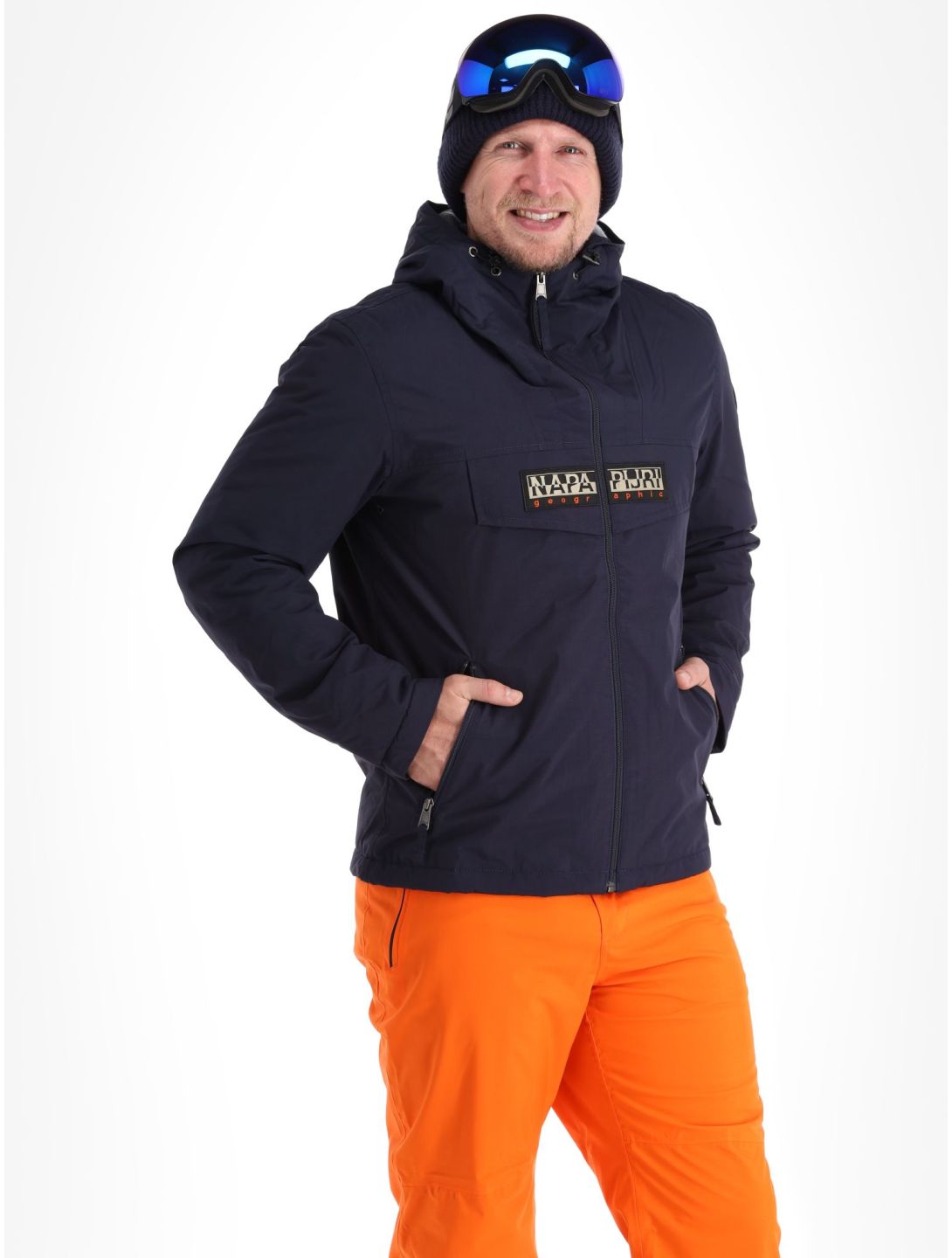 Napapijri, Rainforest Open Winter ski-jas heren Blu Marine blauw 