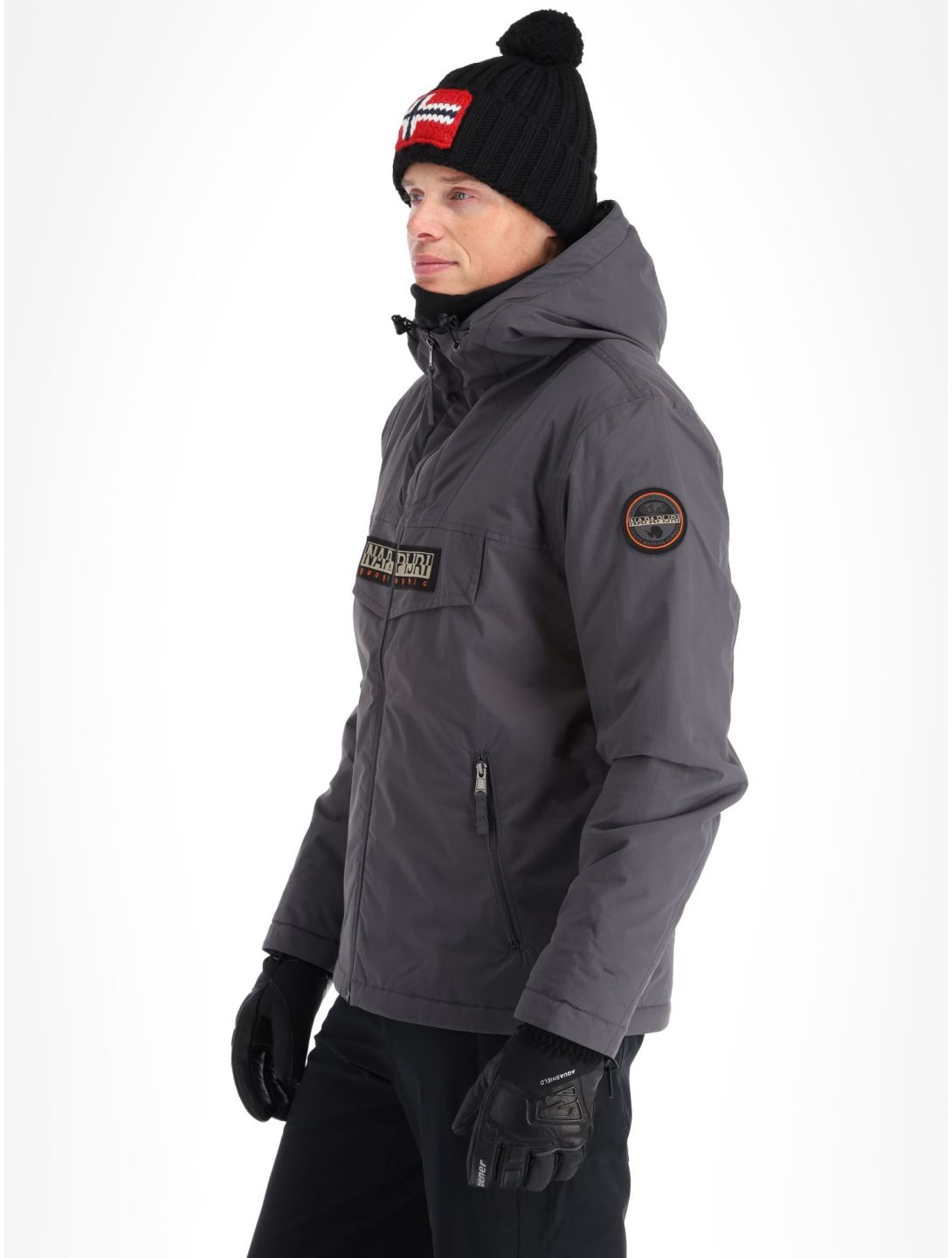 Napapijri, Rainforest Open Winter ski-jas heren Dark Grey Solid grijs 