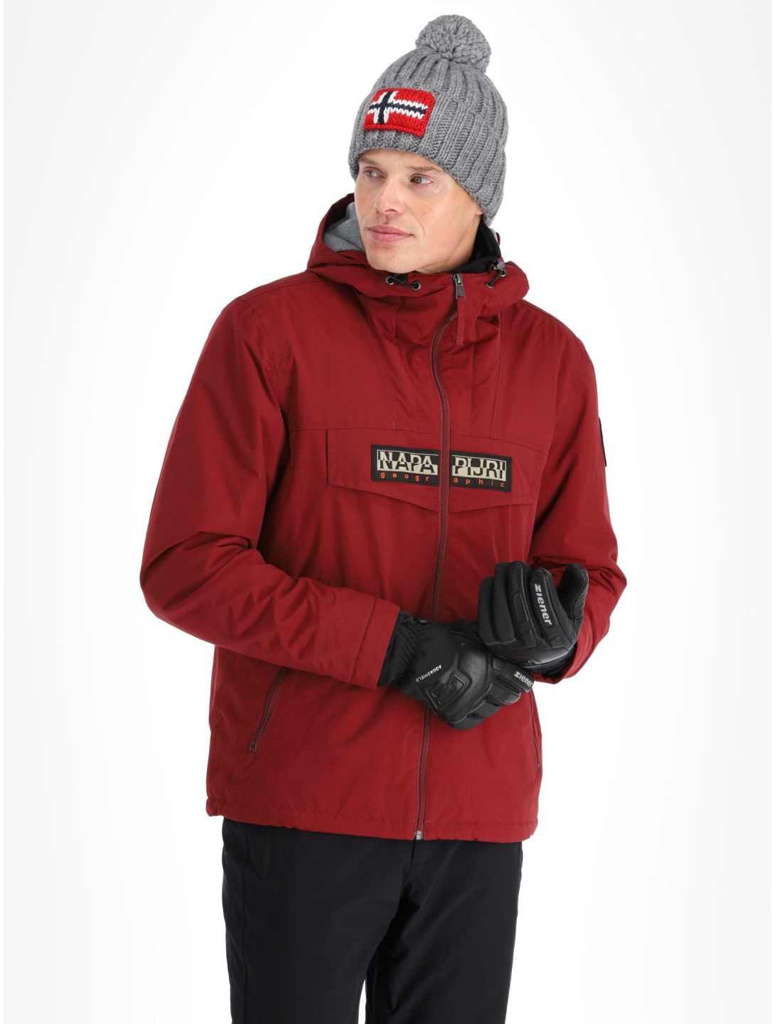 Napapijri, Rainforest Open Winter ski-jas heren Vintage Amaranth rood 