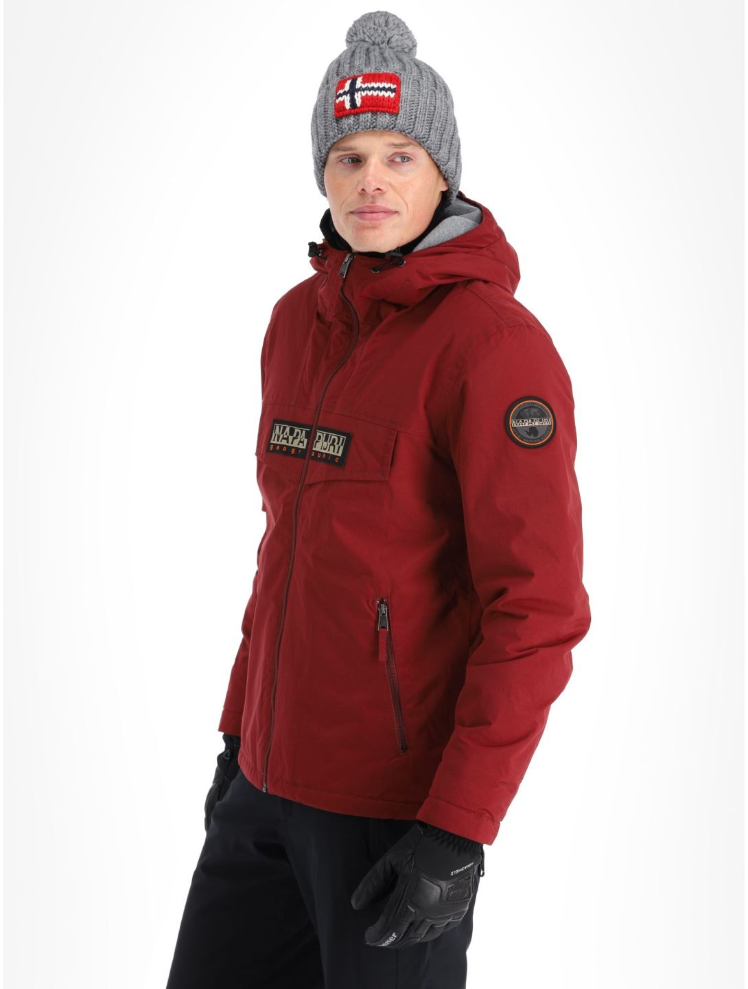 Napapijri, Rainforest Open Winter ski-jas heren Vintage Amaranth rood 