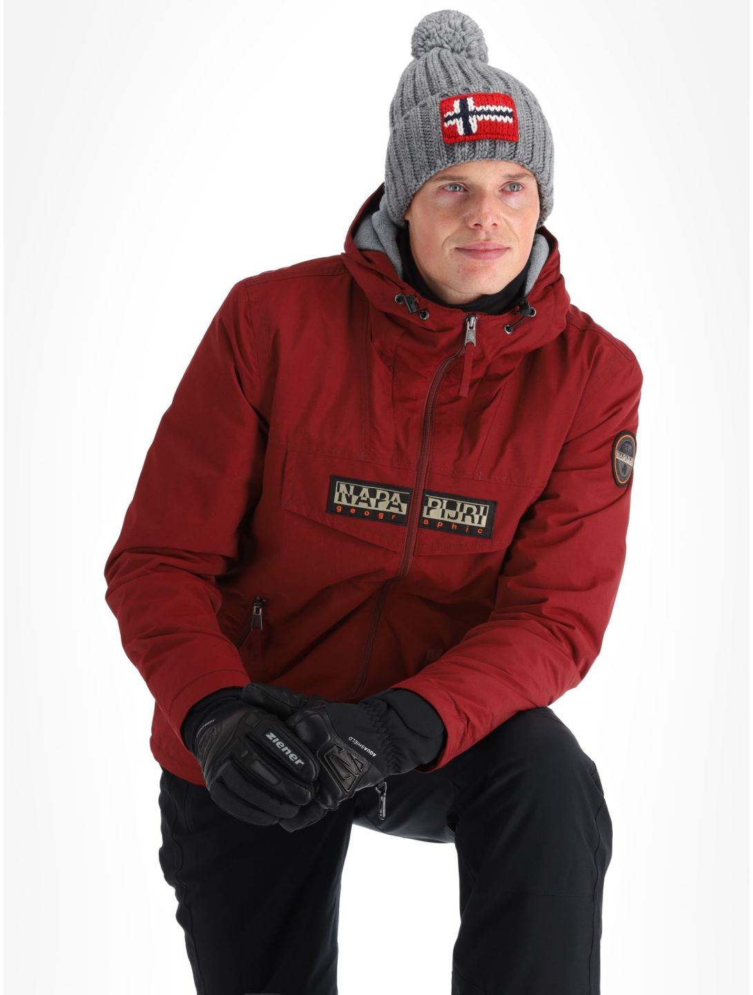 Napapijri, Rainforest Open Winter ski-jas heren Vintage Amaranth rood 