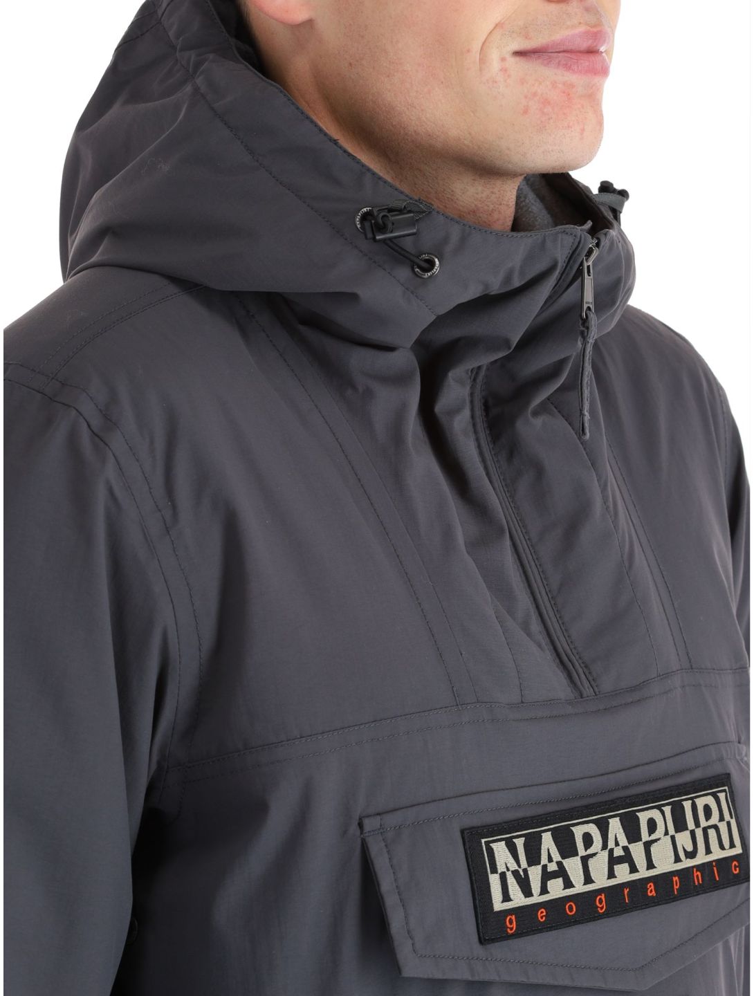 Napapijri, Rainforest Pocket 2 winter anorak heren Dark Grey Solid grijs 