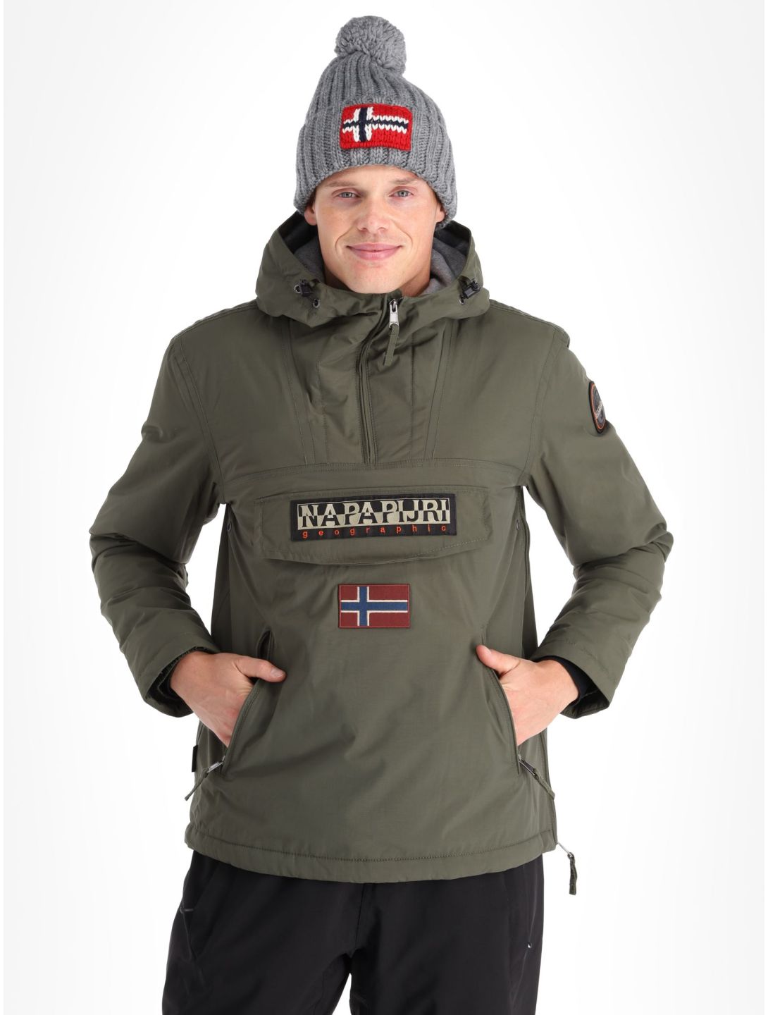 Napapijri, Rainforest Pocket 2 winter anorak heren Green Depths groen 