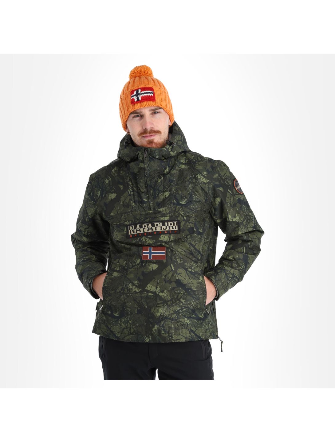 Napapijri, Rainforest Pocket Prt 2 (2022/2023) winter anorak heren camo groen 