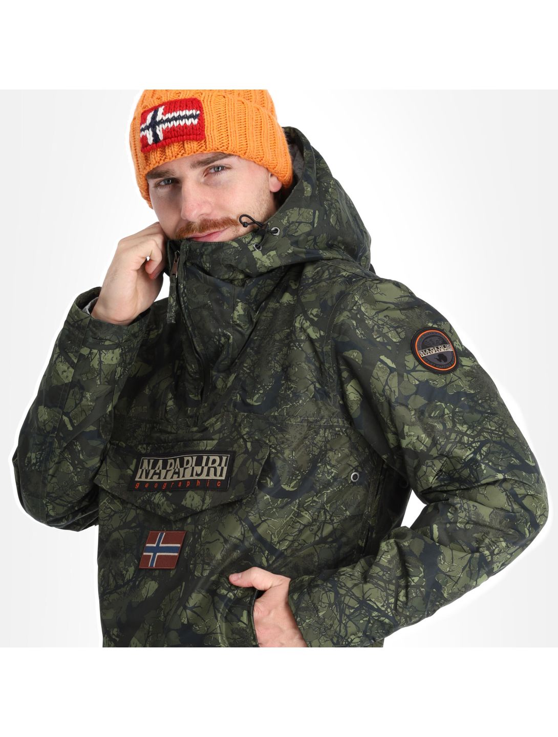 Napapijri, Rainforest Pocket Prt 2 (2022/2023) winter anorak heren camo groen 