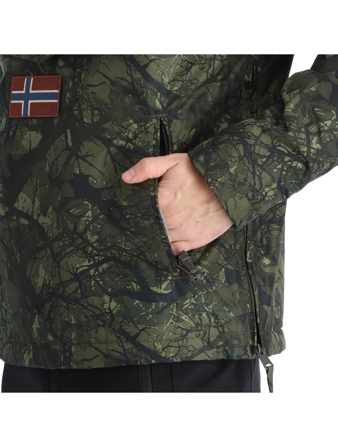 Napapijri, Rainforest Pocket Prt 2 (2022/2023) winter anorak heren camo groen 